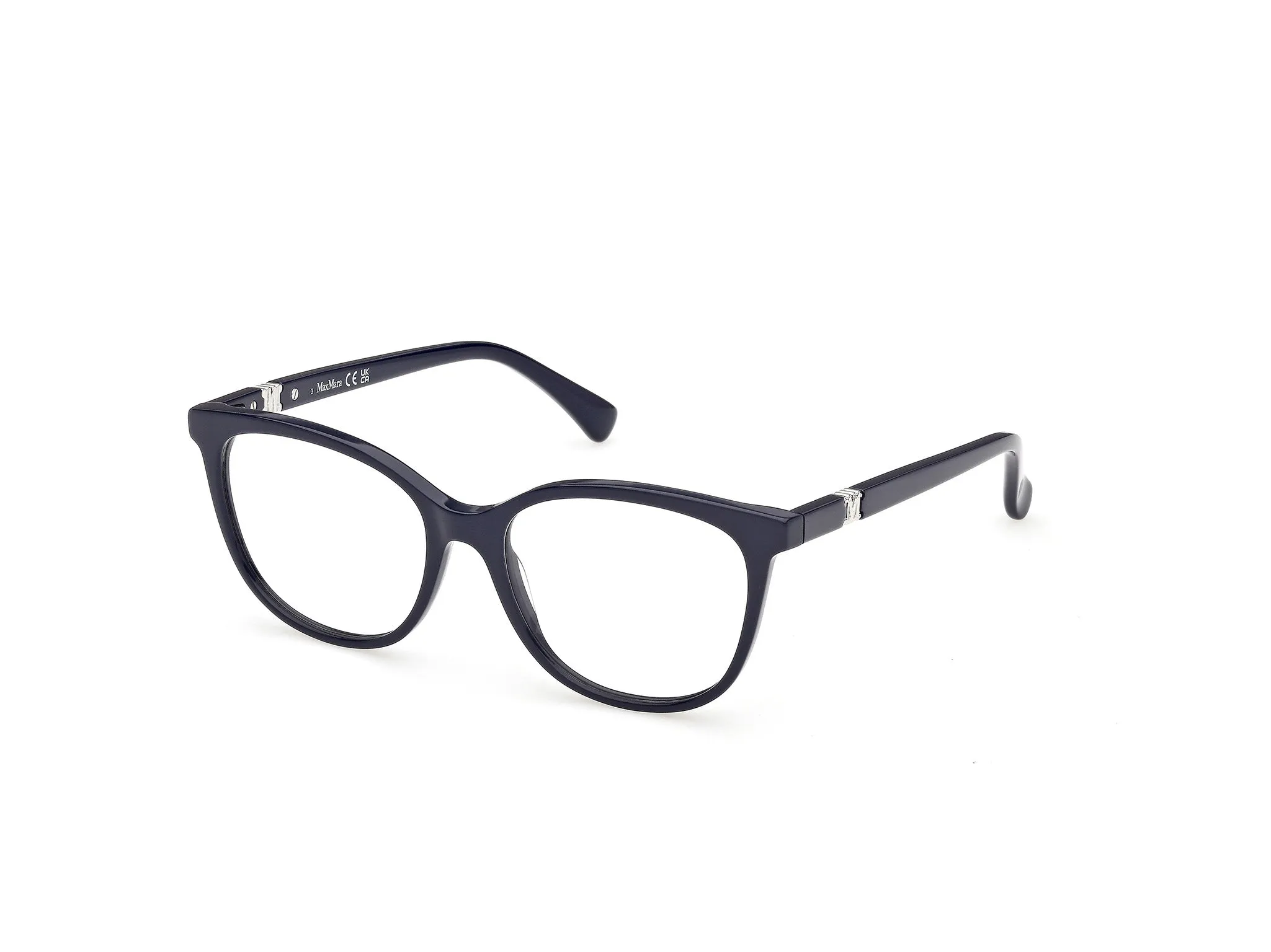 Max Mara MM5238 090 Montature da vista Acetato Blu Rotonda Normale - immagine 1