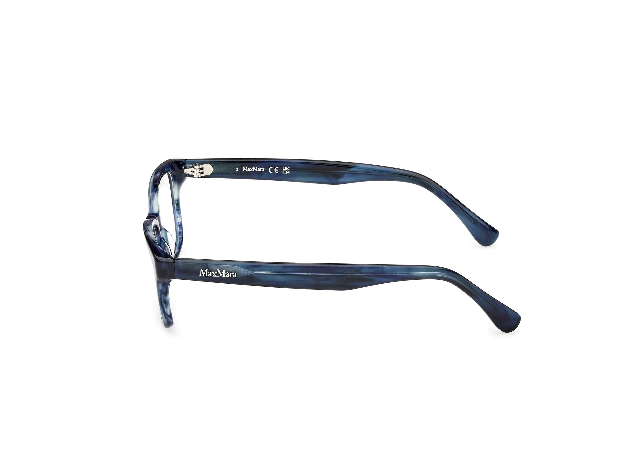 Max Mara MM5237 092 Montature da vista Acetato Azzurro Squadrata Normale - immagine 3