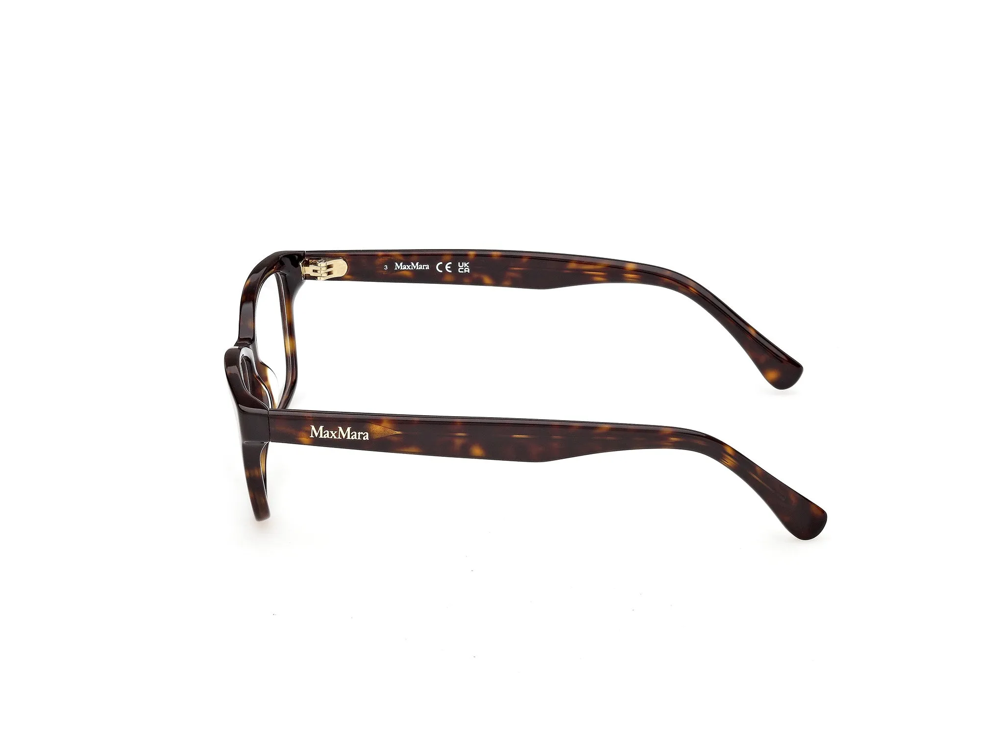 Max Mara MM5237 052 Montature da vista Acetato Havana Squadrata Normale - immagine 3