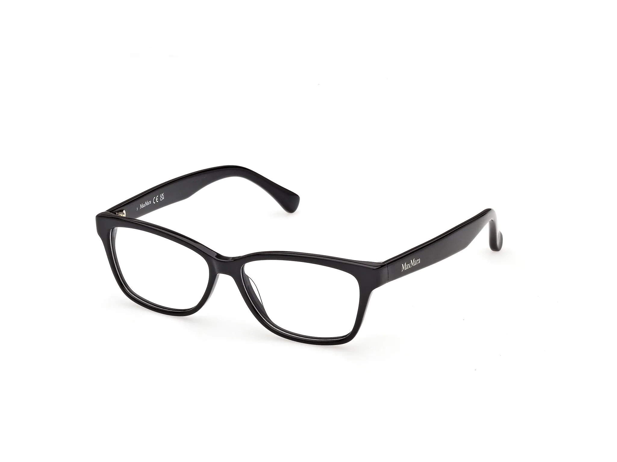 Max Mara MM5237 001 Montature da vista Acetato Nero Squadrata Normale - immagine 1