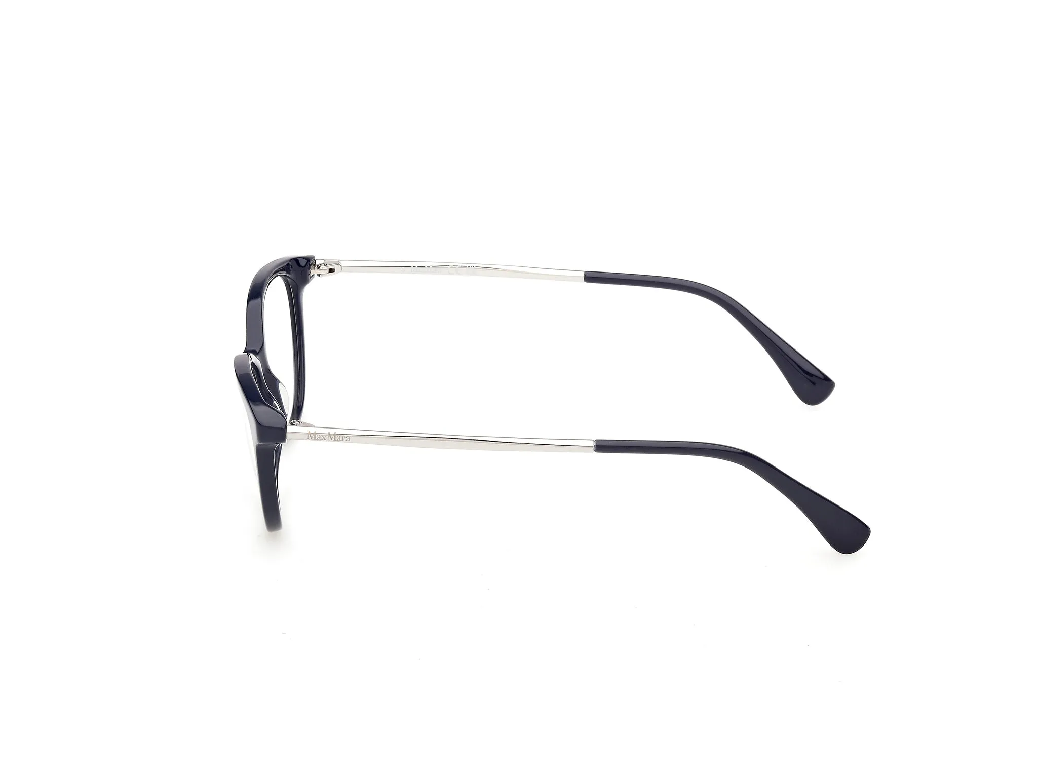 Max Mara MM5236 090 Montature da vista Acetato Blu Rotonda Normale - immagine 3