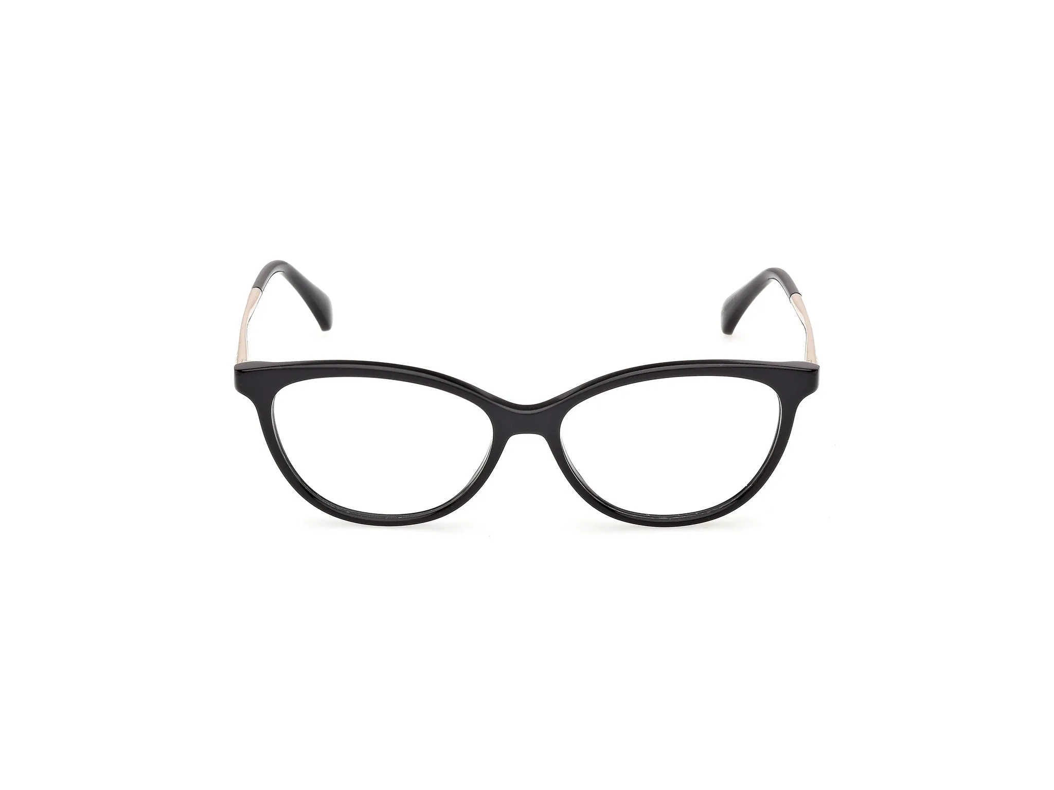 Max Mara MM5236 001 Montature da vista Acetato Nero Rotonda Normale - immagine 2