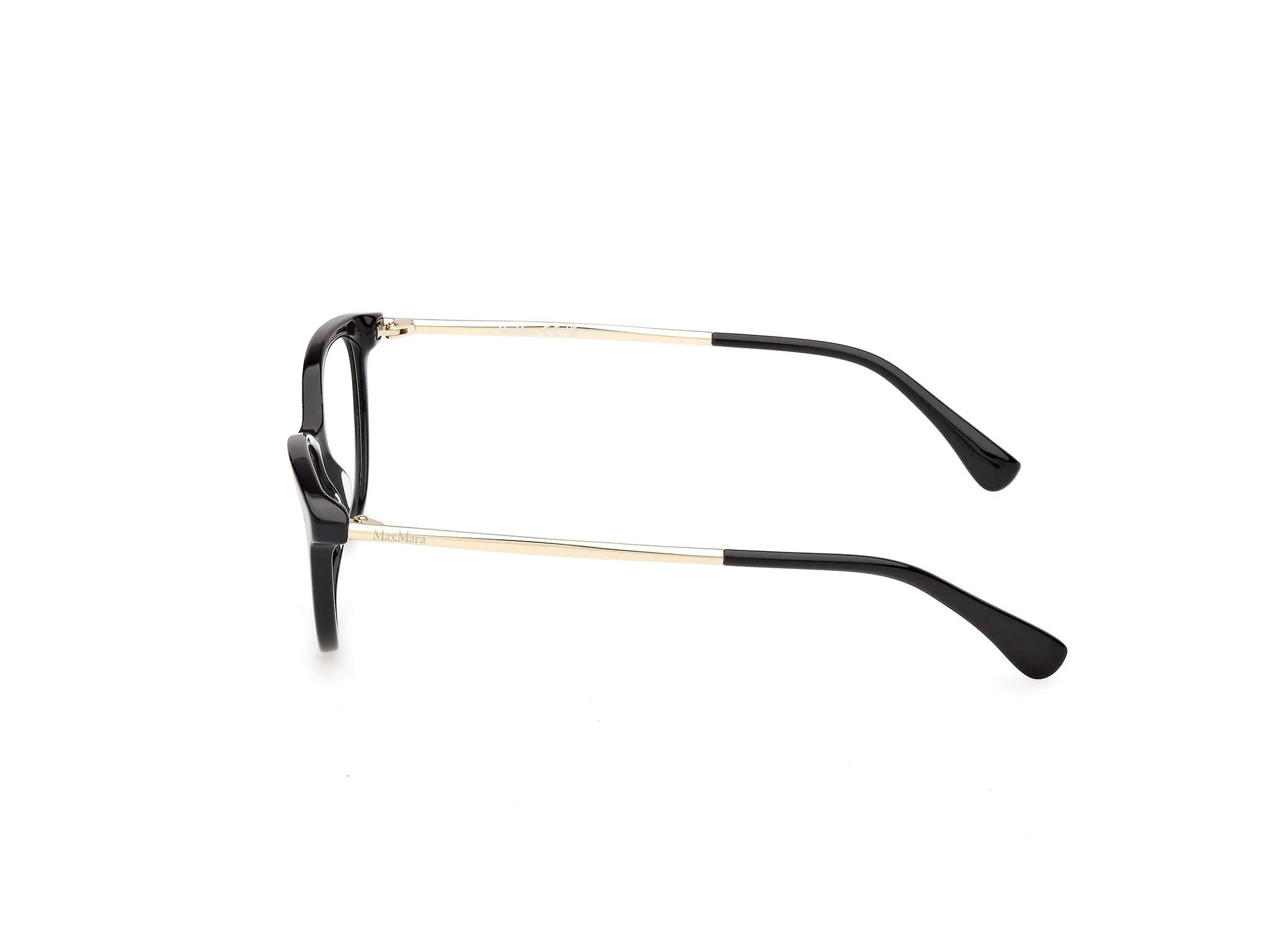 Max Mara MM5236 001 Montature da vista Acetato Nero Rotonda Normale - immagine 3