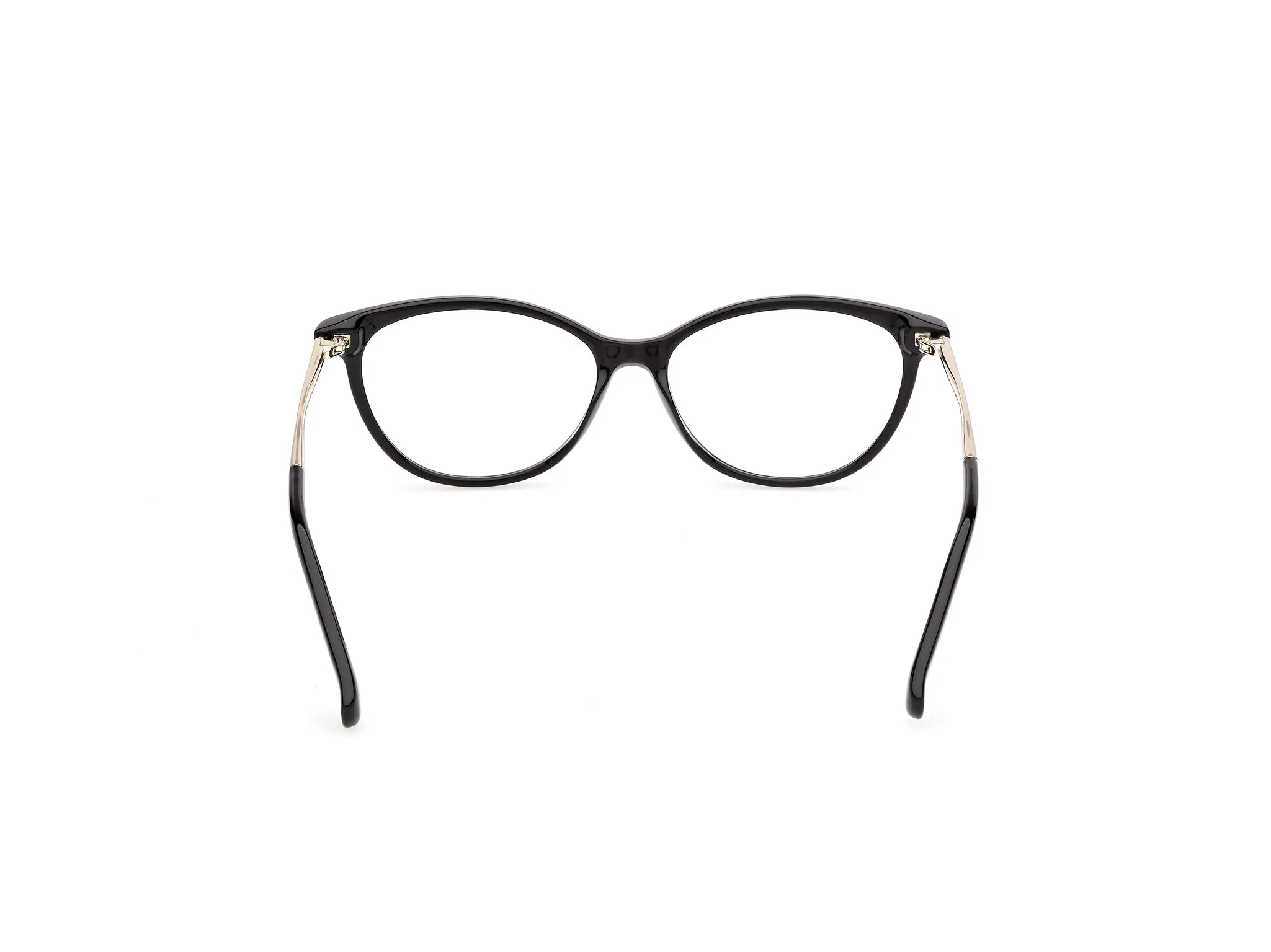 Max Mara MM5236 001 Montature da vista Acetato Nero Rotonda Normale - immagine 4