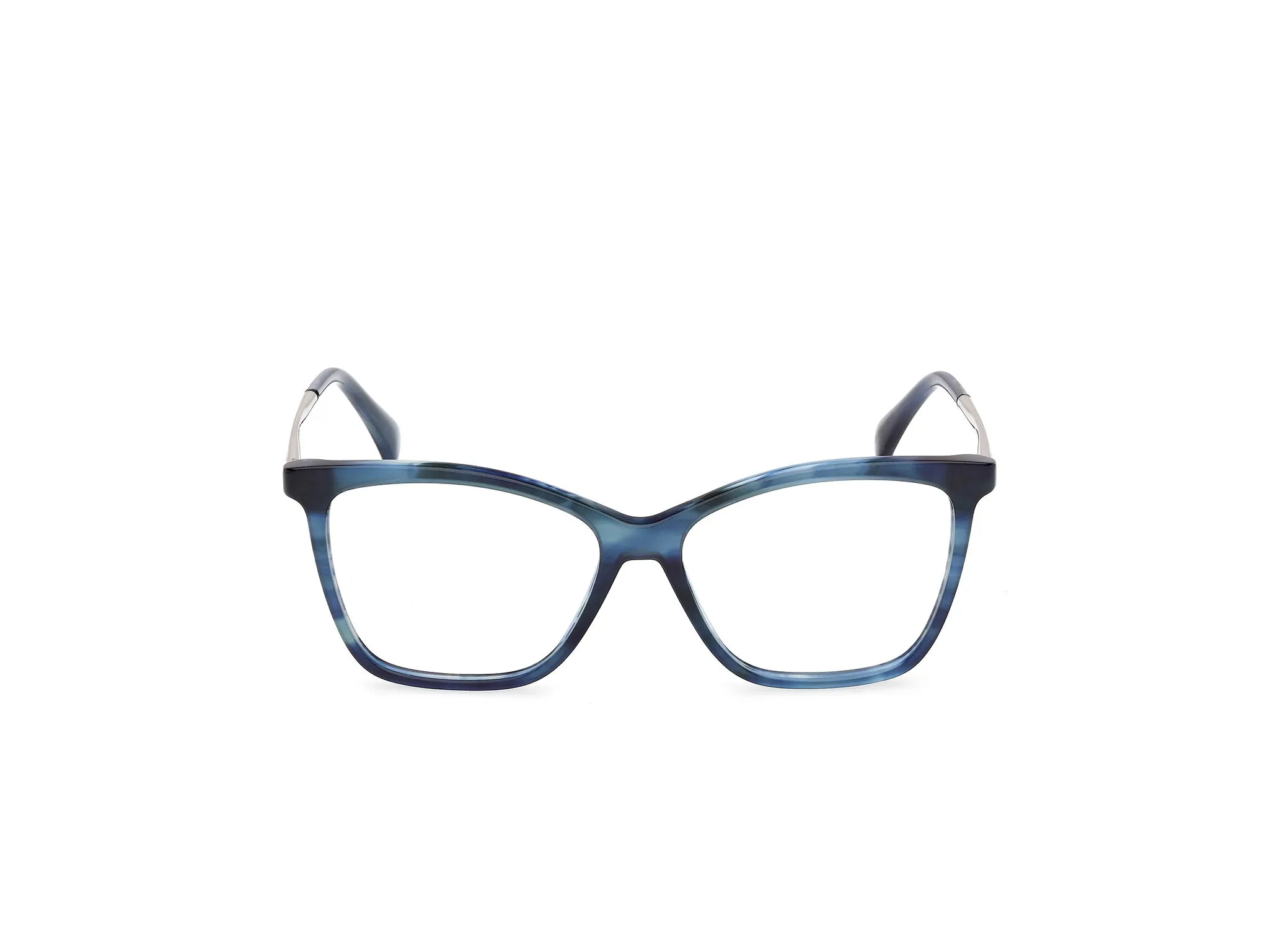Max Mara MM5235 092 Montature da vista Acetato Blu Rotonda Normale - immagine 2