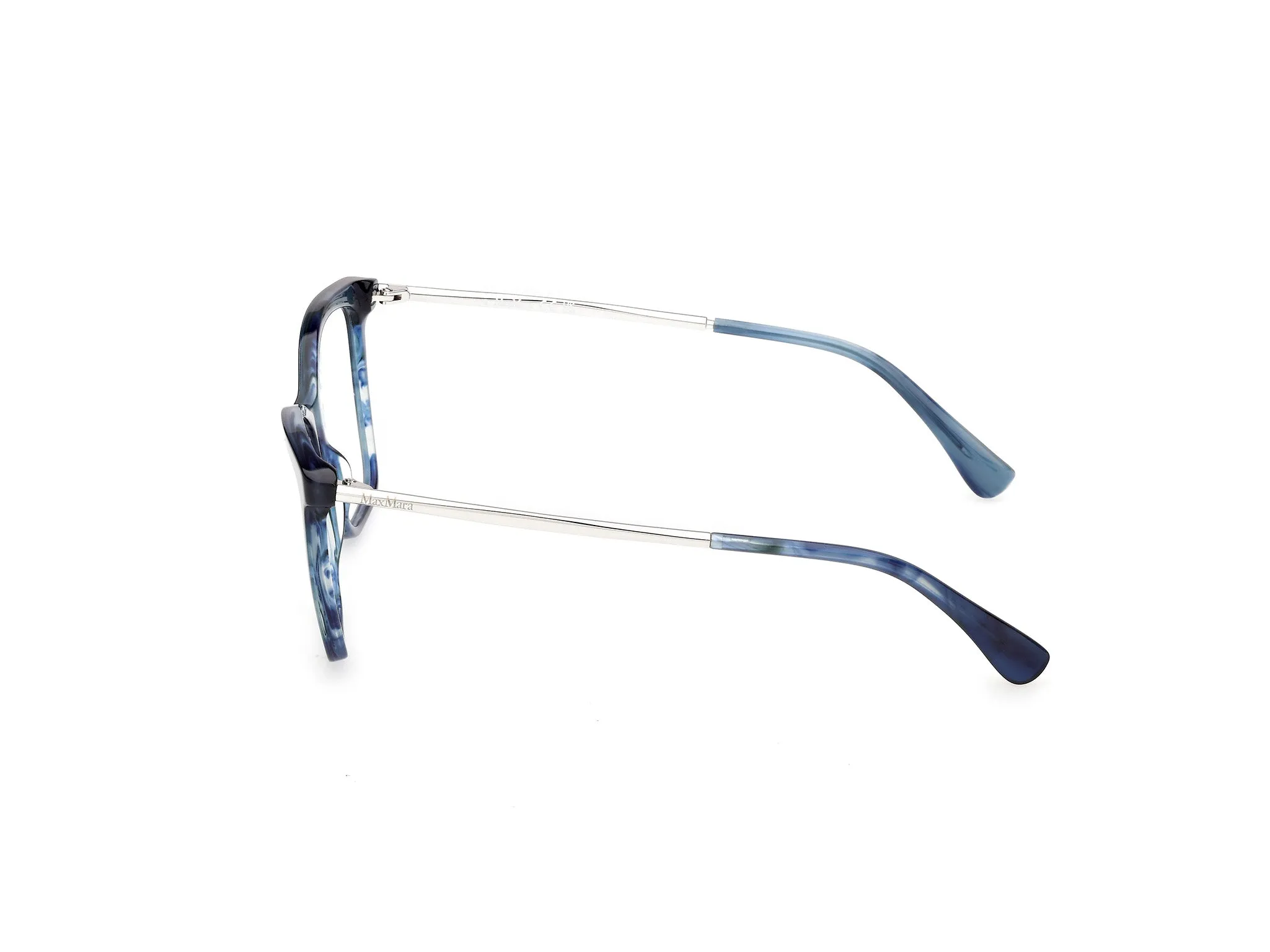 Max Mara MM5235 092 Montature da vista Acetato Blu Rotonda Normale - immagine 3