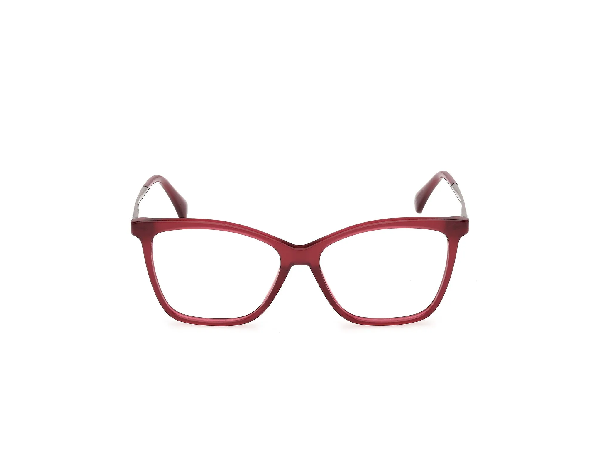 Max Mara MM5235 069 Montature da vista Acetato Bordeaux Rotonda Normale - immagine 2