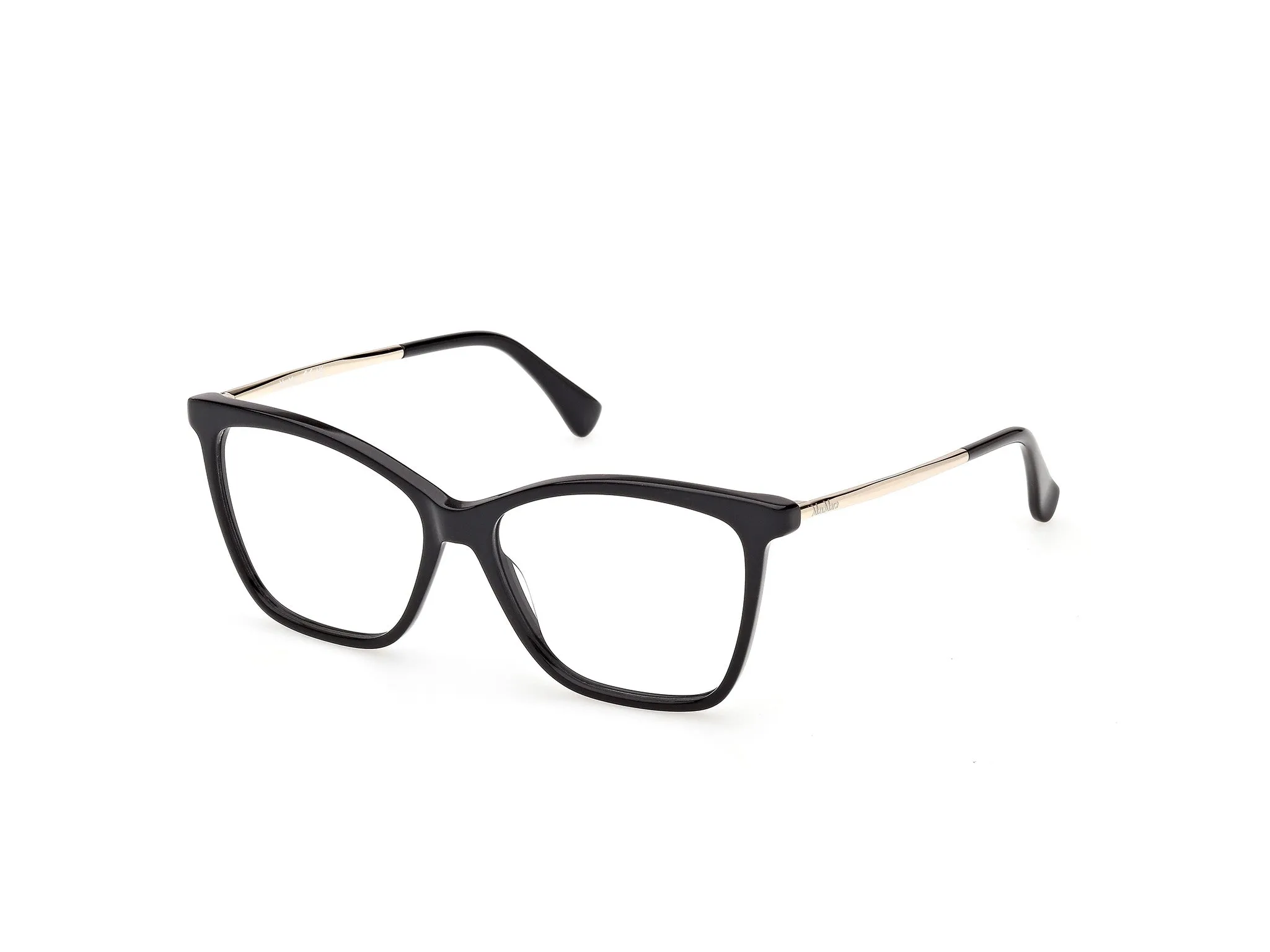 Max Mara MM5235 001 Montature da vista Acetato Nero Rotonda Normale - immagine 1