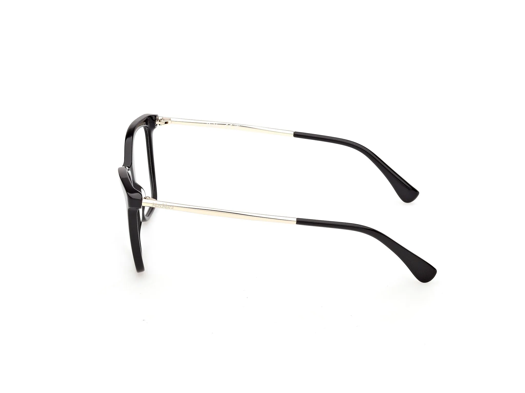 Max Mara MM5235 001 Montature da vista Acetato Nero Rotonda Normale - immagine 3