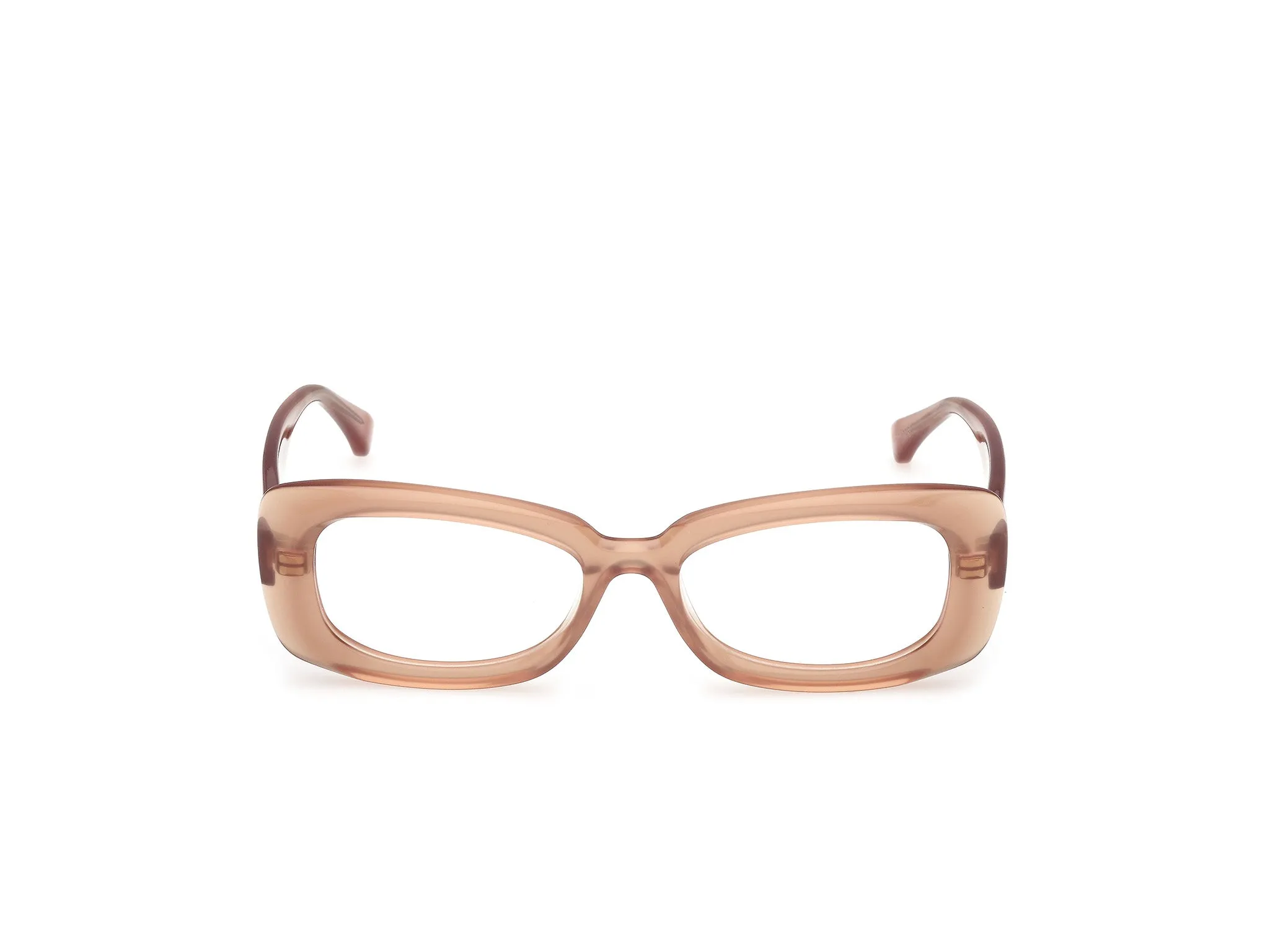 Max Mara MM5233 045 Montature da vista Acetato Beige Squadrata Normale - immagine 2