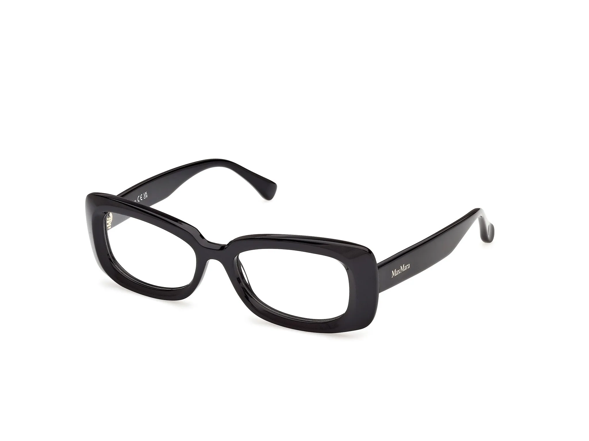 Max Mara MM5233 001 Montature da vista Acetato Nero Squadrata Normale - immagine 1