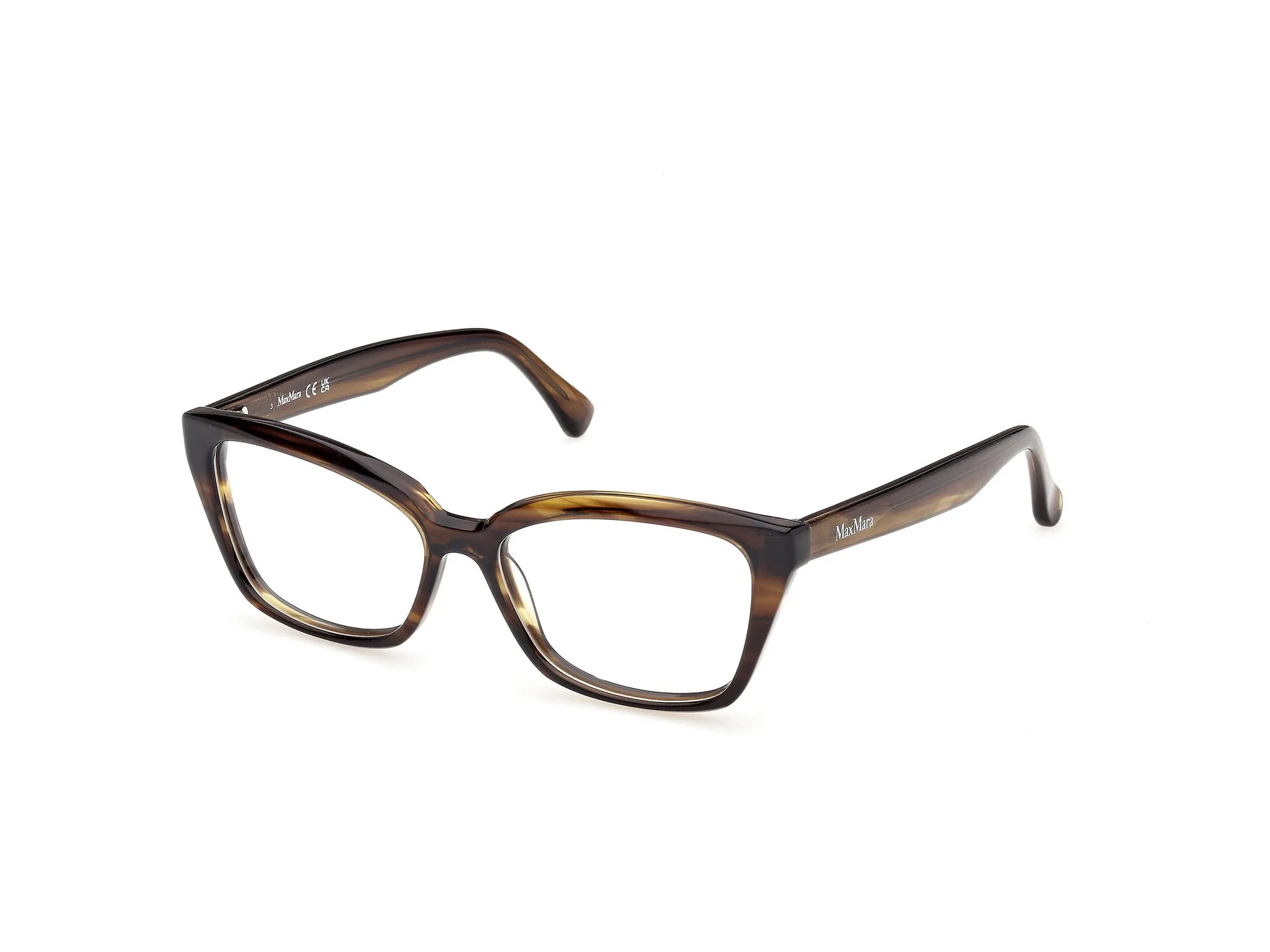 Max Mara MM5232 061 Montature da vista Acetato Marrone Cat Eye Normale - immagine 1
