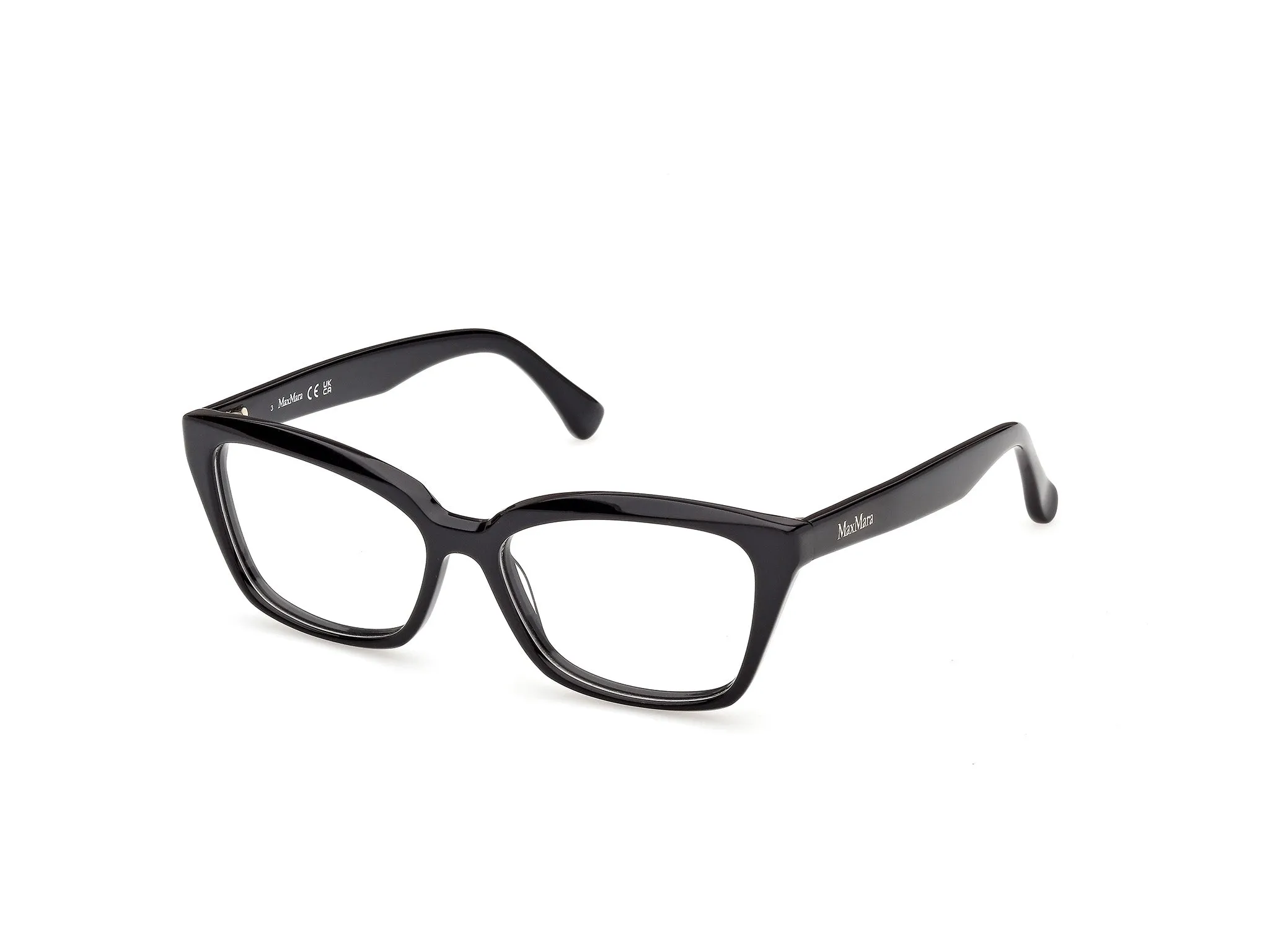 Max Mara MM5232 001 Montature da vista Acetato Nero Cat Eye Normale - immagine 1