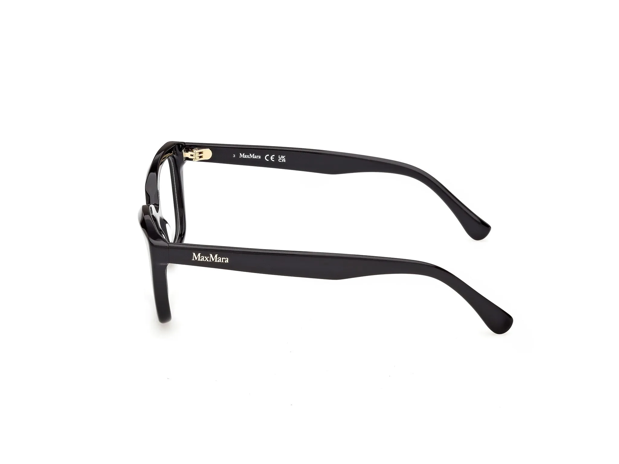 Max Mara MM5232 001 Montature da vista Acetato Nero Cat Eye Normale - immagine 3