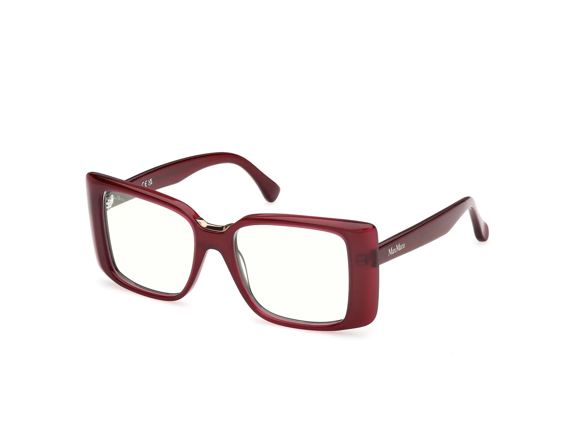 Max Mara MM5231-B 069 Montature da vista Acetato Bordeaux Squadrata Normale - immagine 1