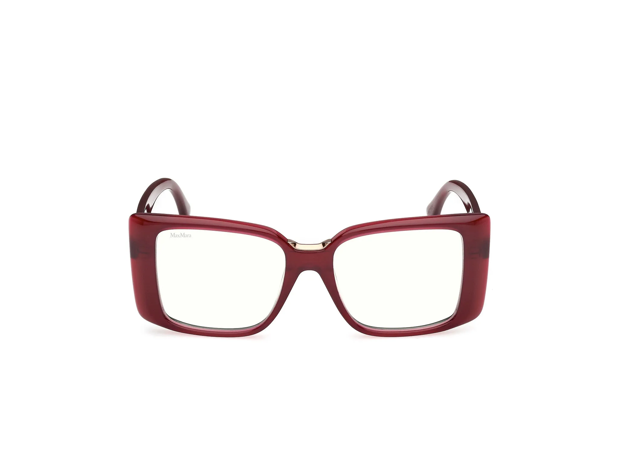 Max Mara MM5231-B 069 Montature da vista Acetato Bordeaux Squadrata Normale - immagine 2