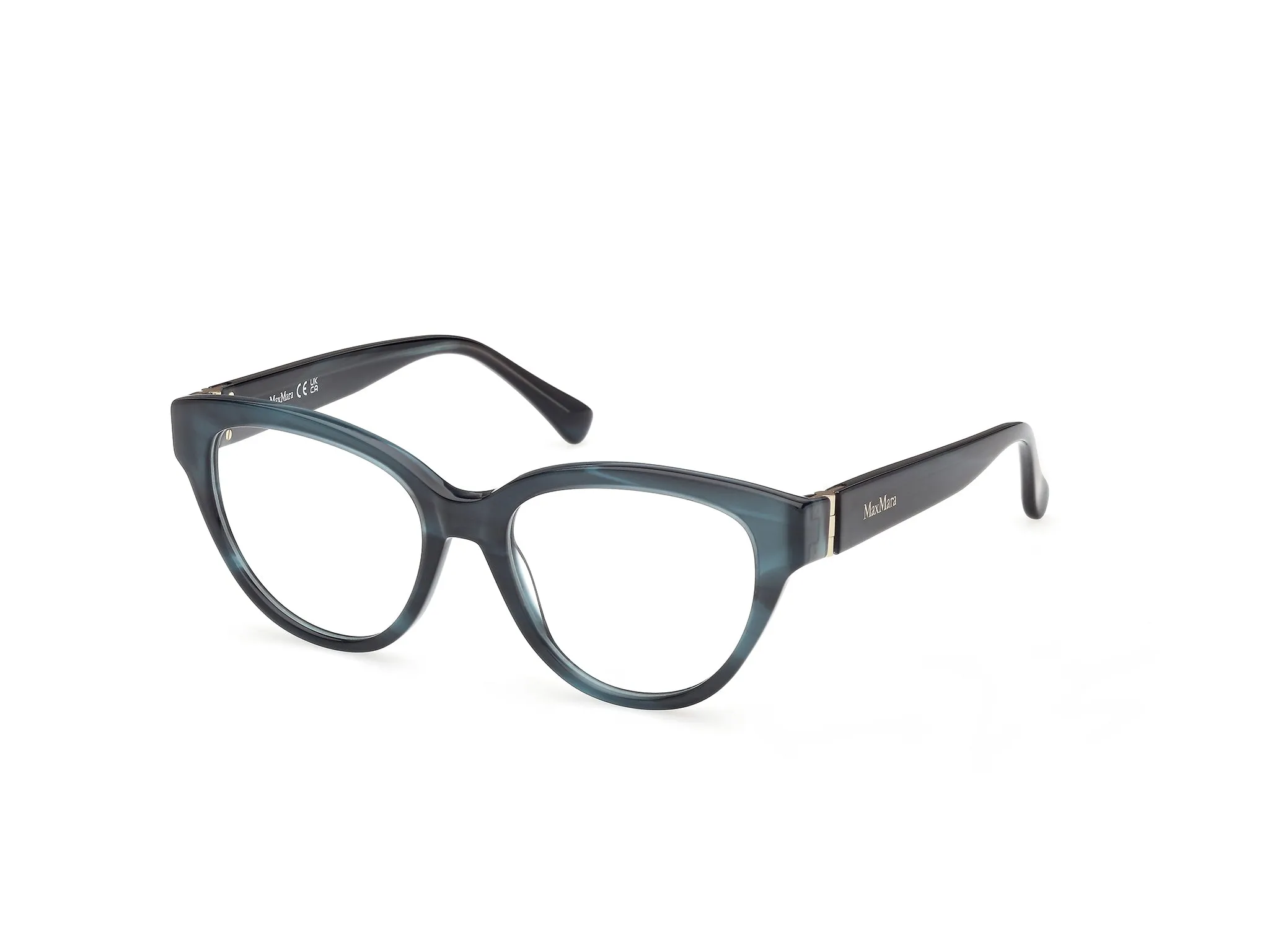 Max Mara MM5230 064 Montature da vista Acetato Marrone Rotonda Normale - immagine 1
