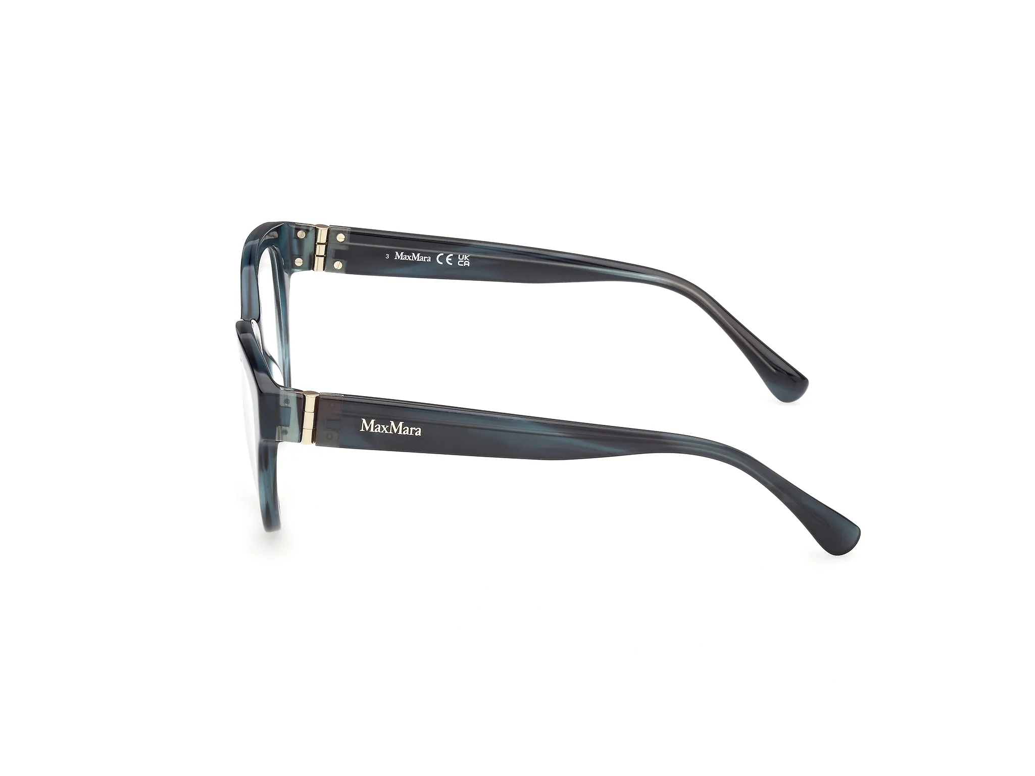 Max Mara MM5230 064 Montature da vista Acetato Marrone Rotonda Normale - immagine 3