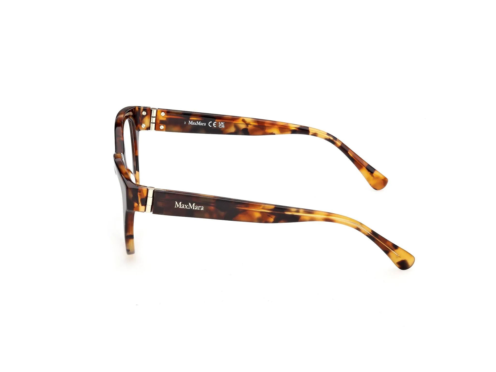 Max Mara MM5230 056 Montature da vista Acetato Havana Rotonda Normale - immagine 3
