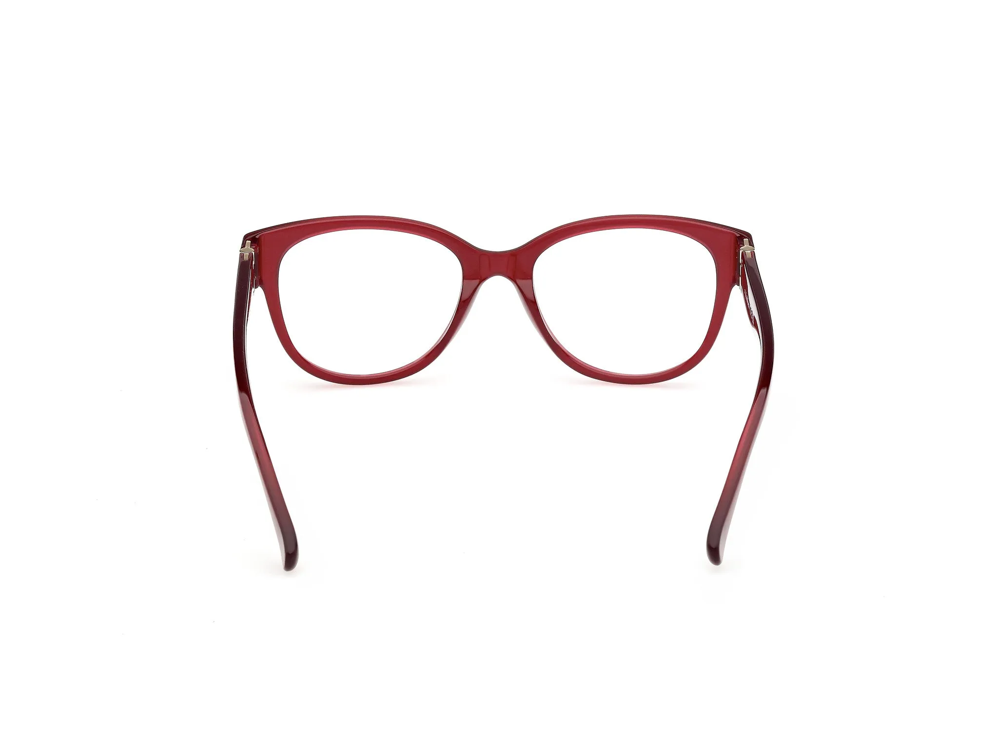 Max Mara MM5229 069 Montature da vista Acetato Bordeaux Rotonda Normale - immagine 4