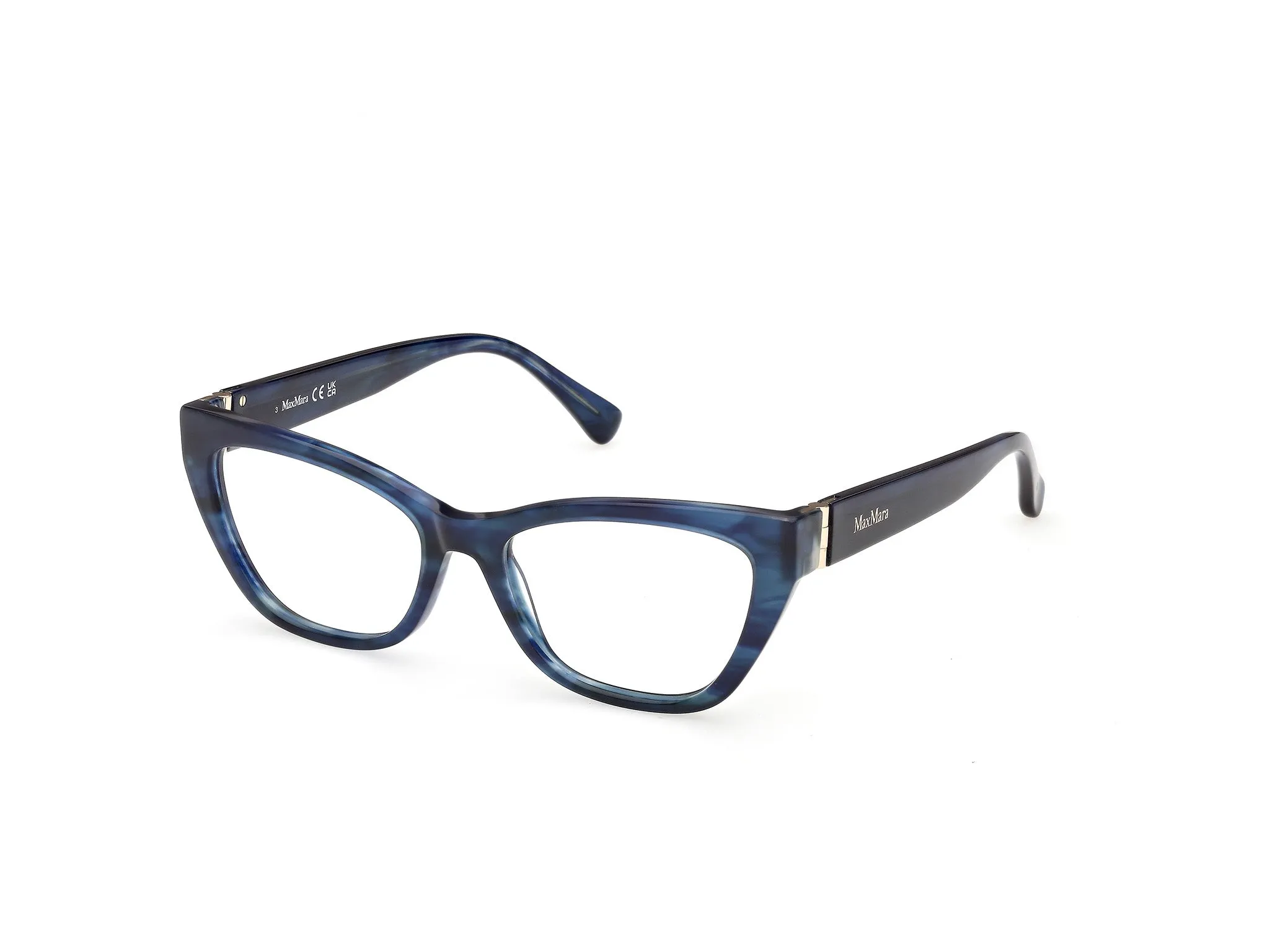 Max Mara MM5228 092 Montature da vista Acetato Azzurro Cat Eye Normale - immagine 1