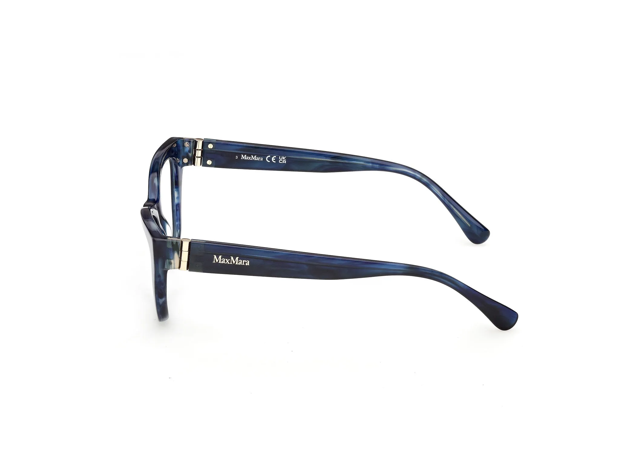 Max Mara MM5228 092 Montature da vista Acetato Azzurro Cat Eye Normale - immagine 3