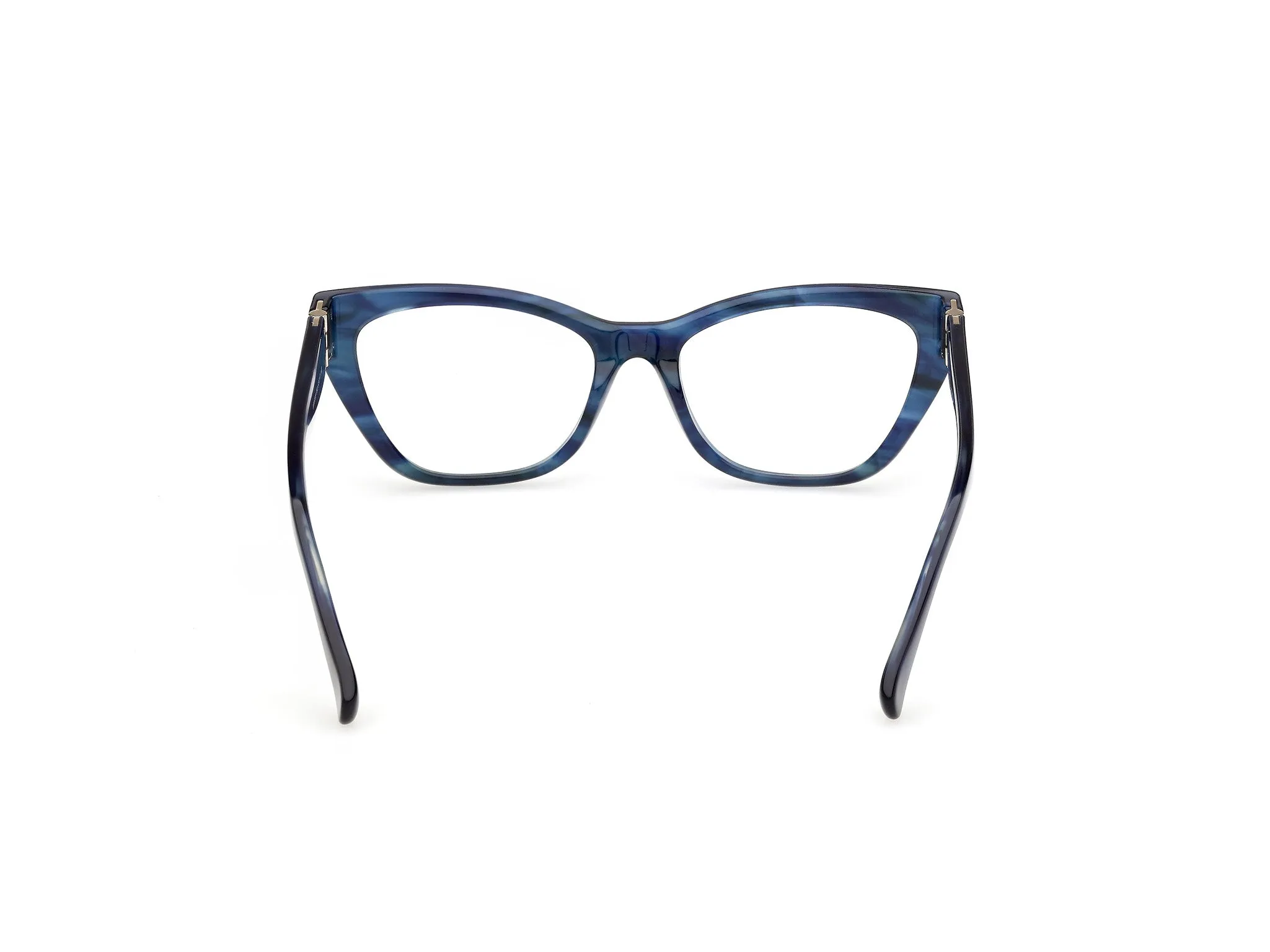 Max Mara MM5228 092 Montature da vista Acetato Azzurro Cat Eye Normale - immagine 4