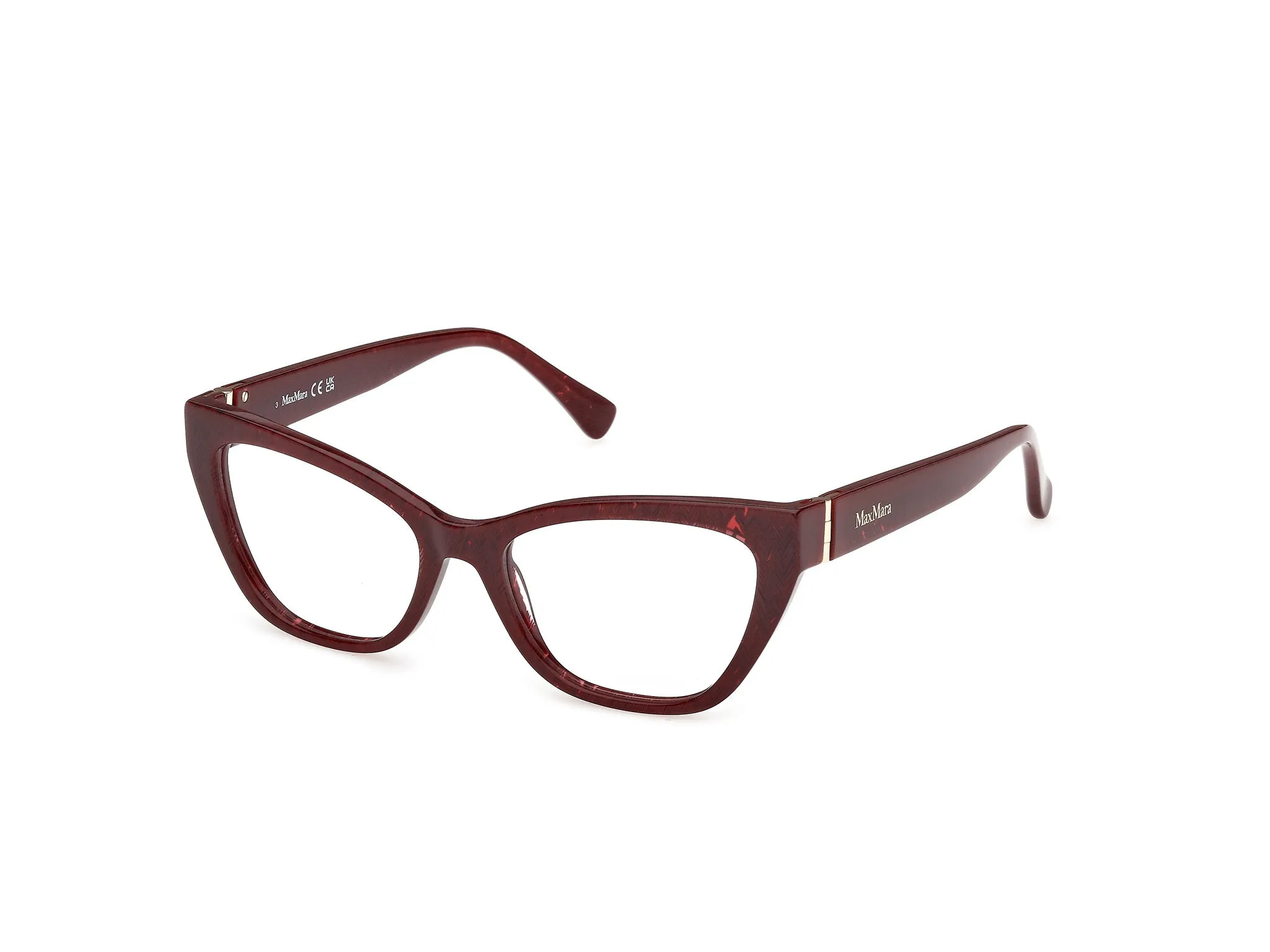 Max Mara MM5228 071 Montature da vista Acetato Bordeaux Cat Eye Normale - immagine 1