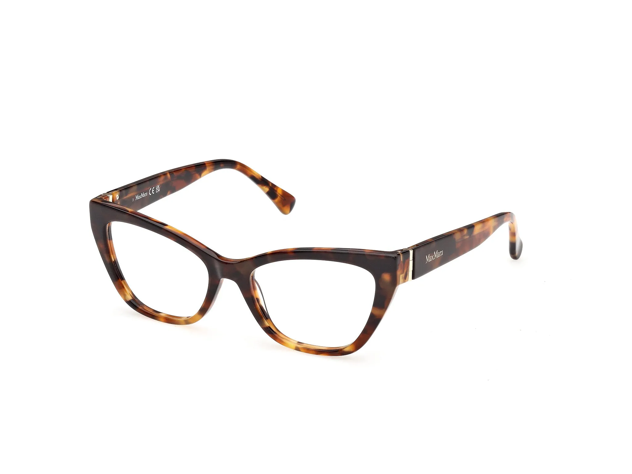 Max Mara MM5228 056 Montature da vista Acetato Havana Cat Eye Normale - immagine 1