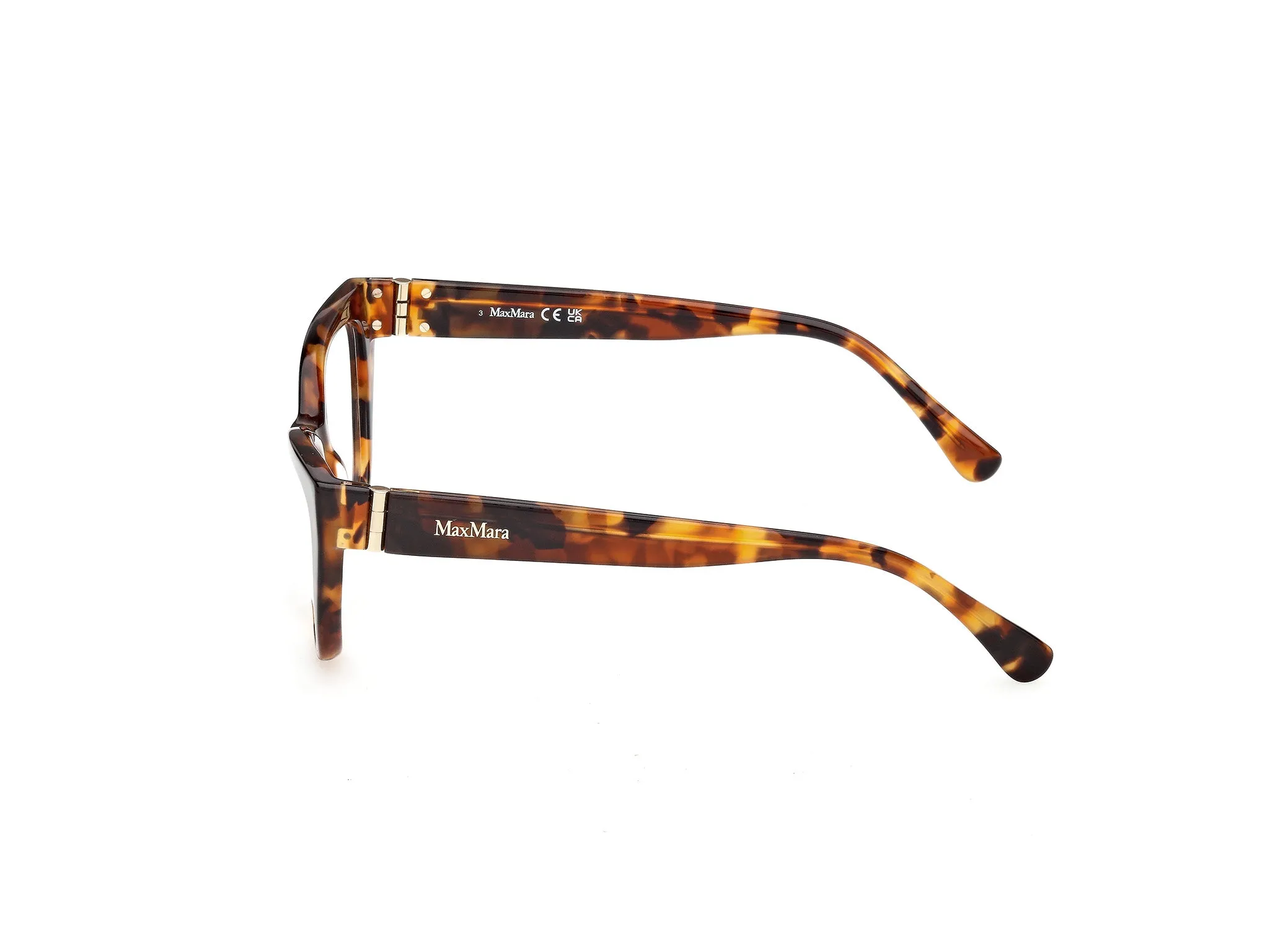 Max Mara MM5228 056 Montature da vista Acetato Havana Cat Eye Normale - immagine 3