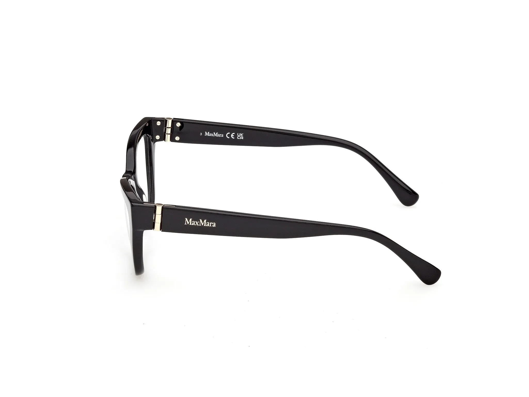 Max Mara MM5228 001 Montature da vista Acetato Nero Cat Eye Normale - immagine 3