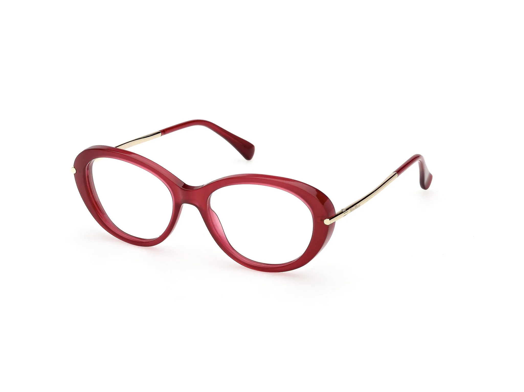 Max Mara MM5227 069 Montature da vista Acetato Bordeaux Geometrica Normale - immagine 1