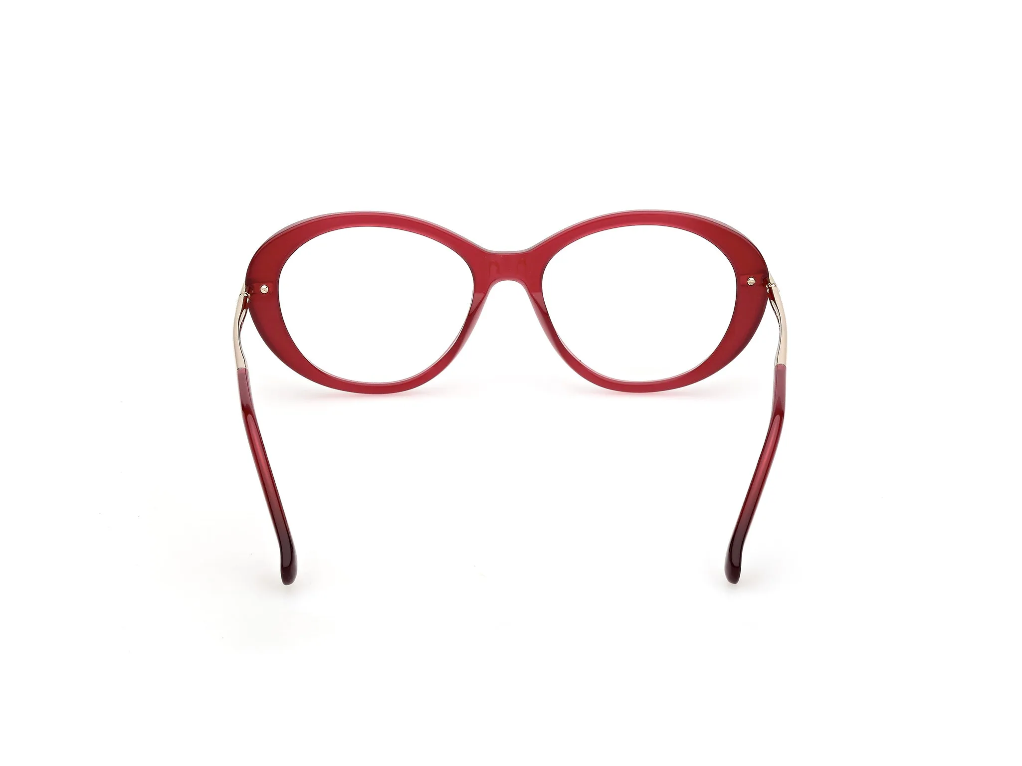 Max Mara MM5227 069 Montature da vista Acetato Bordeaux Geometrica Normale - immagine 4