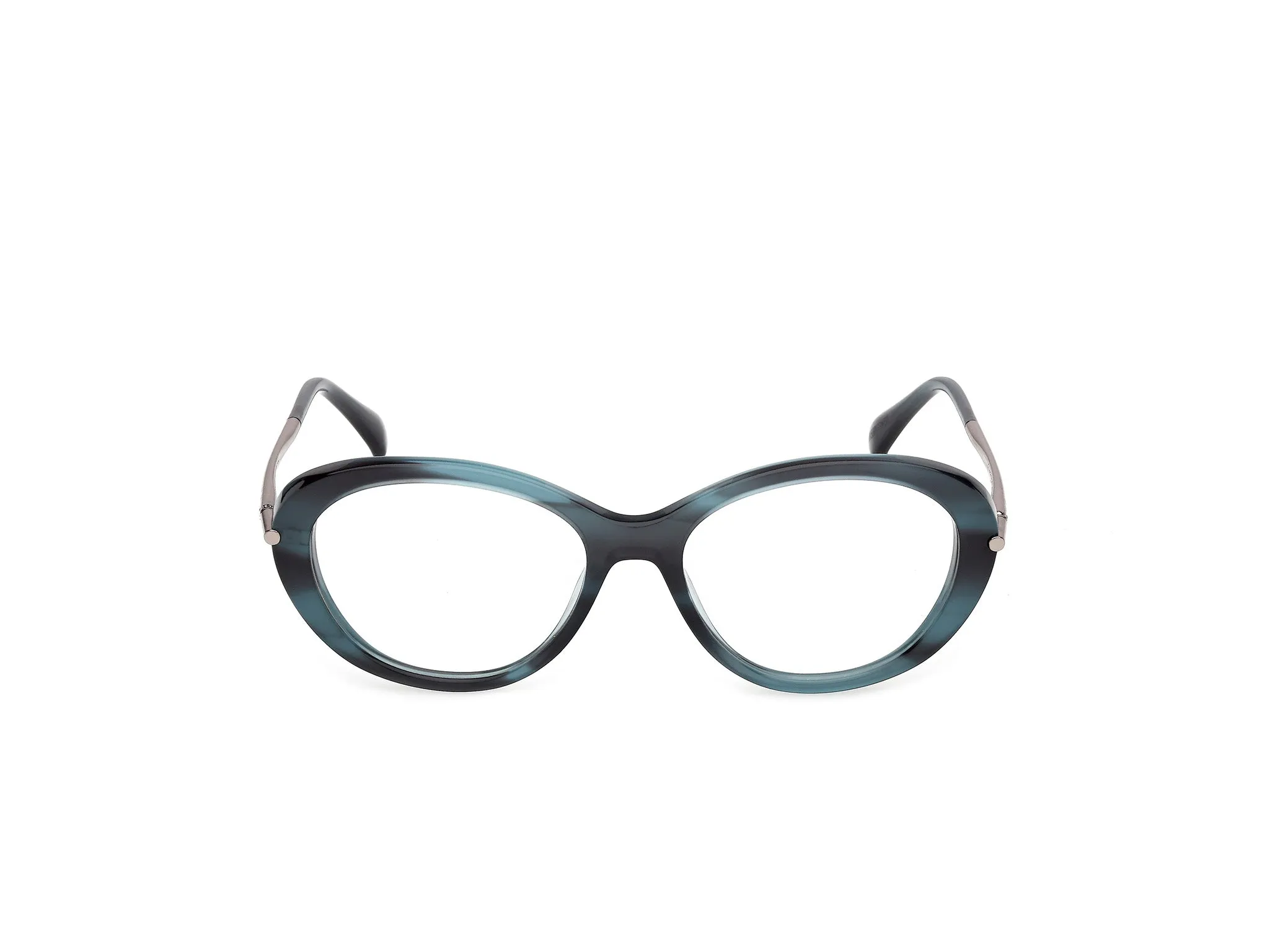 Max Mara MM5227 064 Montature da vista Acetato Marrone Geometrica Normale - immagine 2