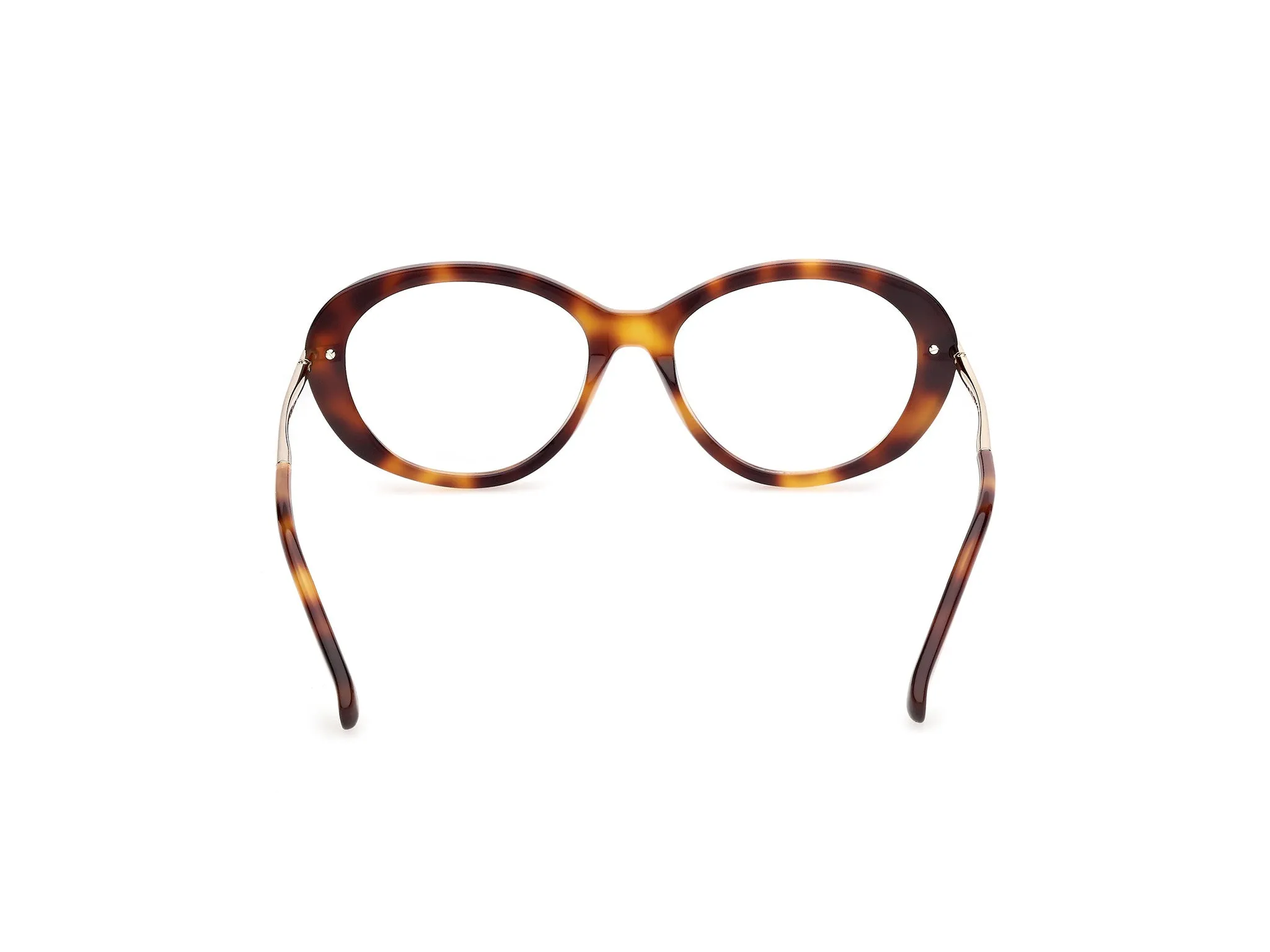 Max Mara MM5227 052 Montature da vista Acetato Havana Geometrica Normale - immagine 4