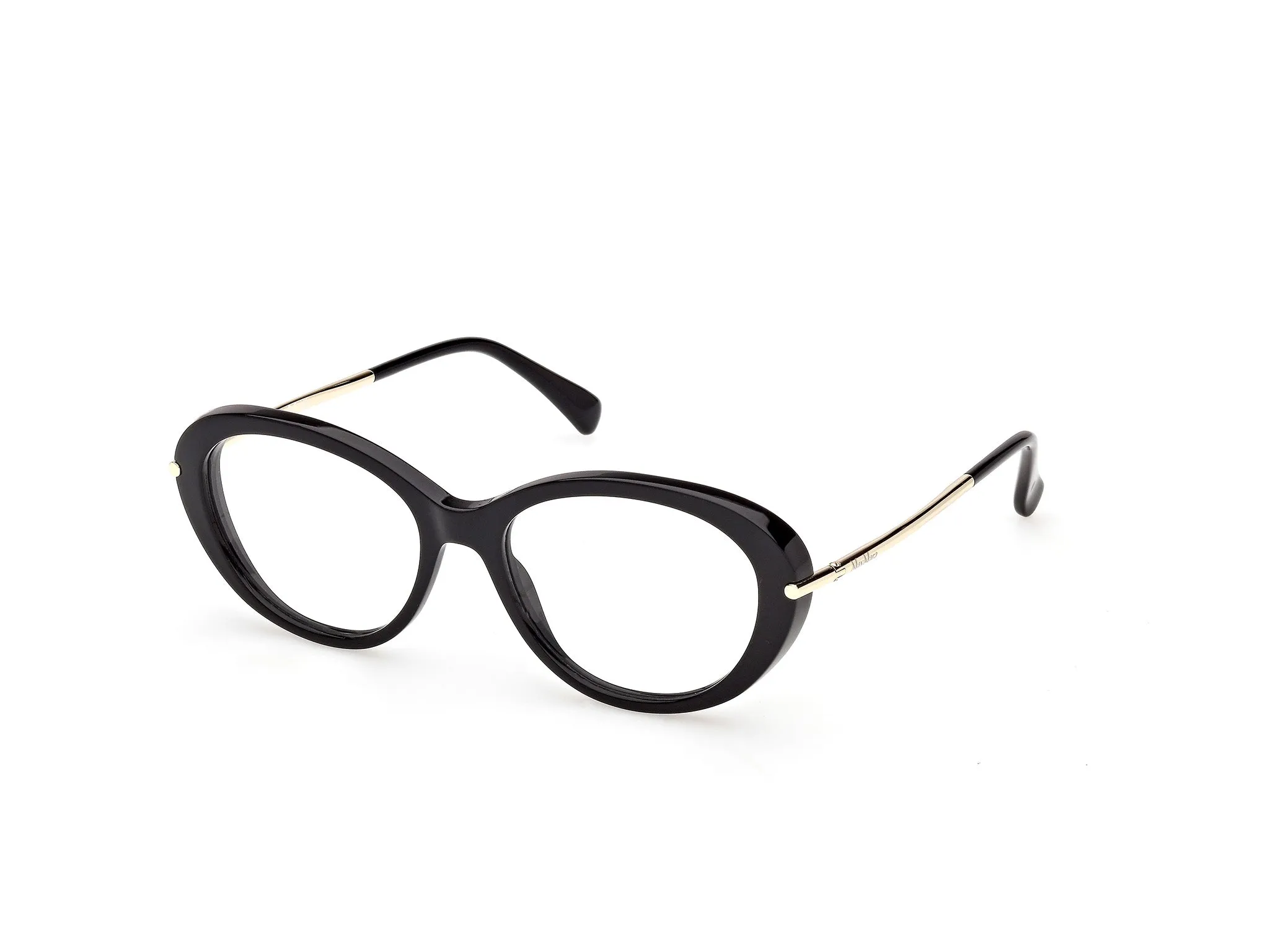 Max Mara MM5227 001 Montature da vista Acetato Nero Geometrica Normale - immagine 1