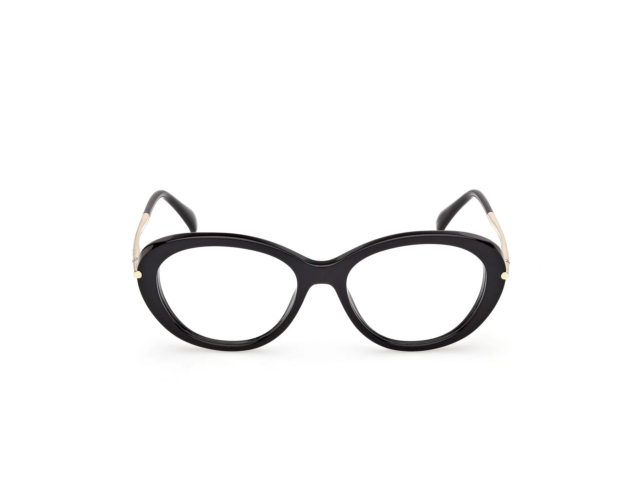 Max Mara MM5227 001 Montature da vista Acetato Nero Geometrica Normale - immagine 2