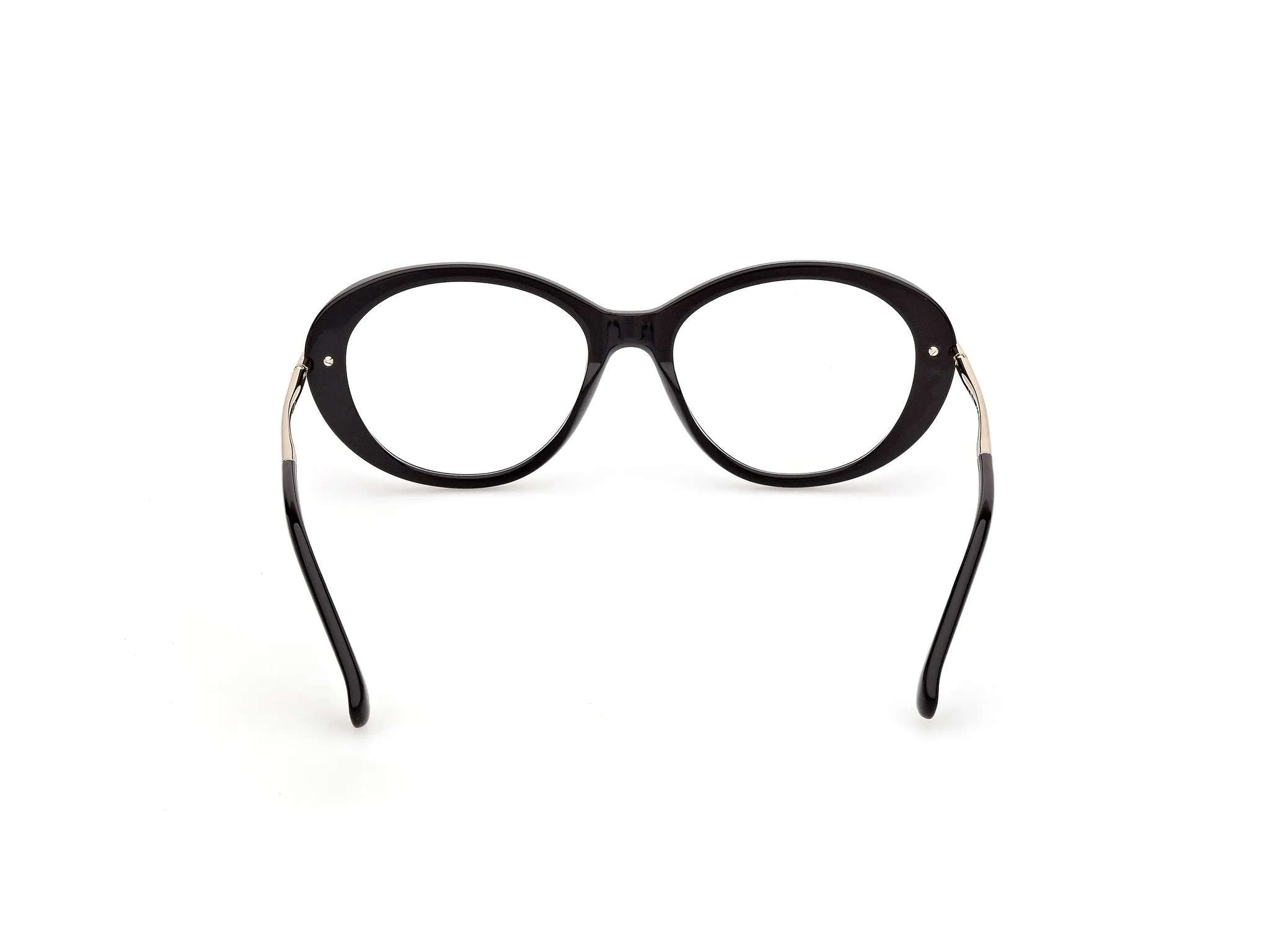 Max Mara MM5227 001 Montature da vista Acetato Nero Geometrica Normale - immagine 4