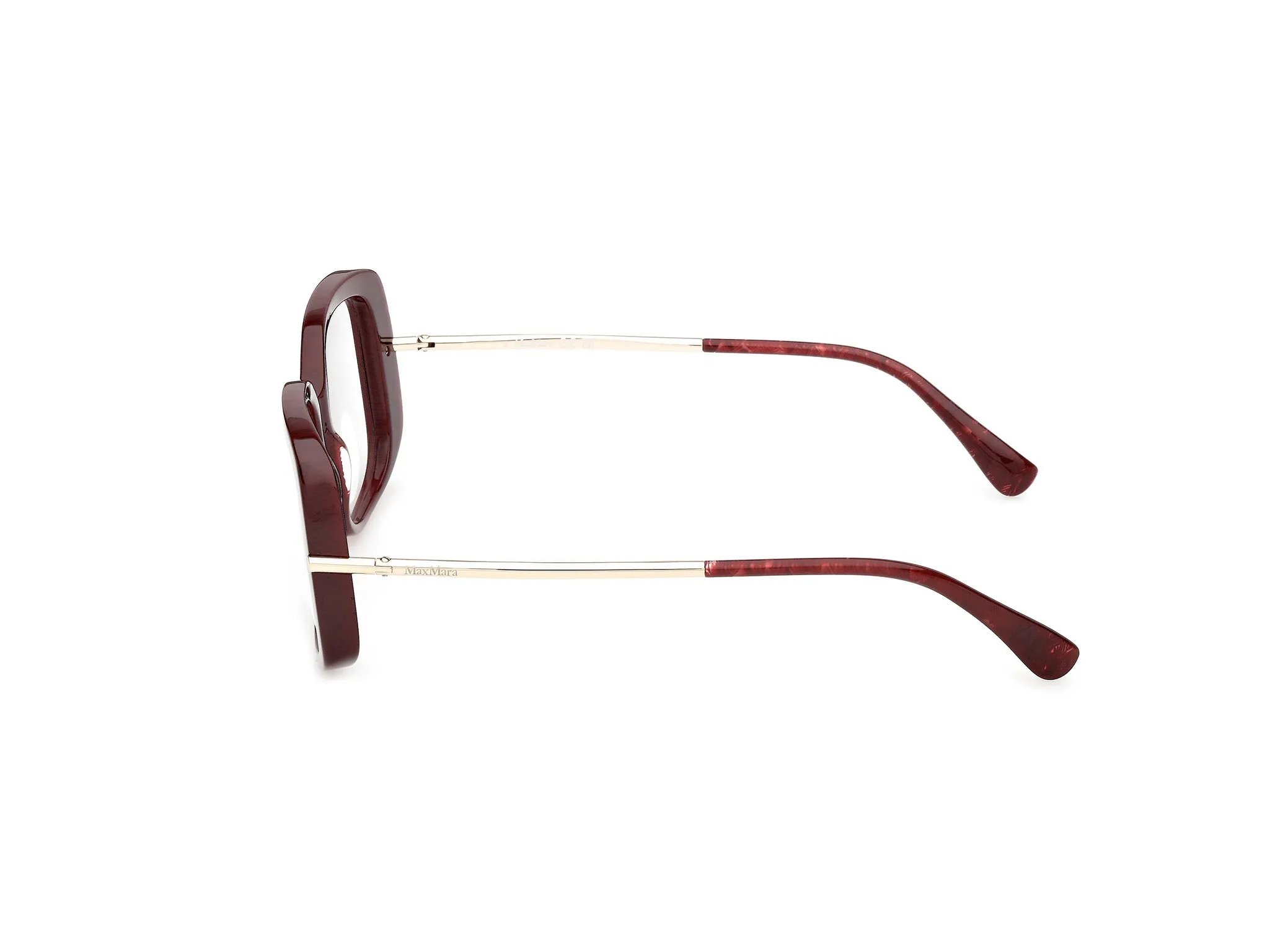 Max Mara MM5226 071 Montature da vista Acetato Bordeaux Farfalla Normale - immagine 3