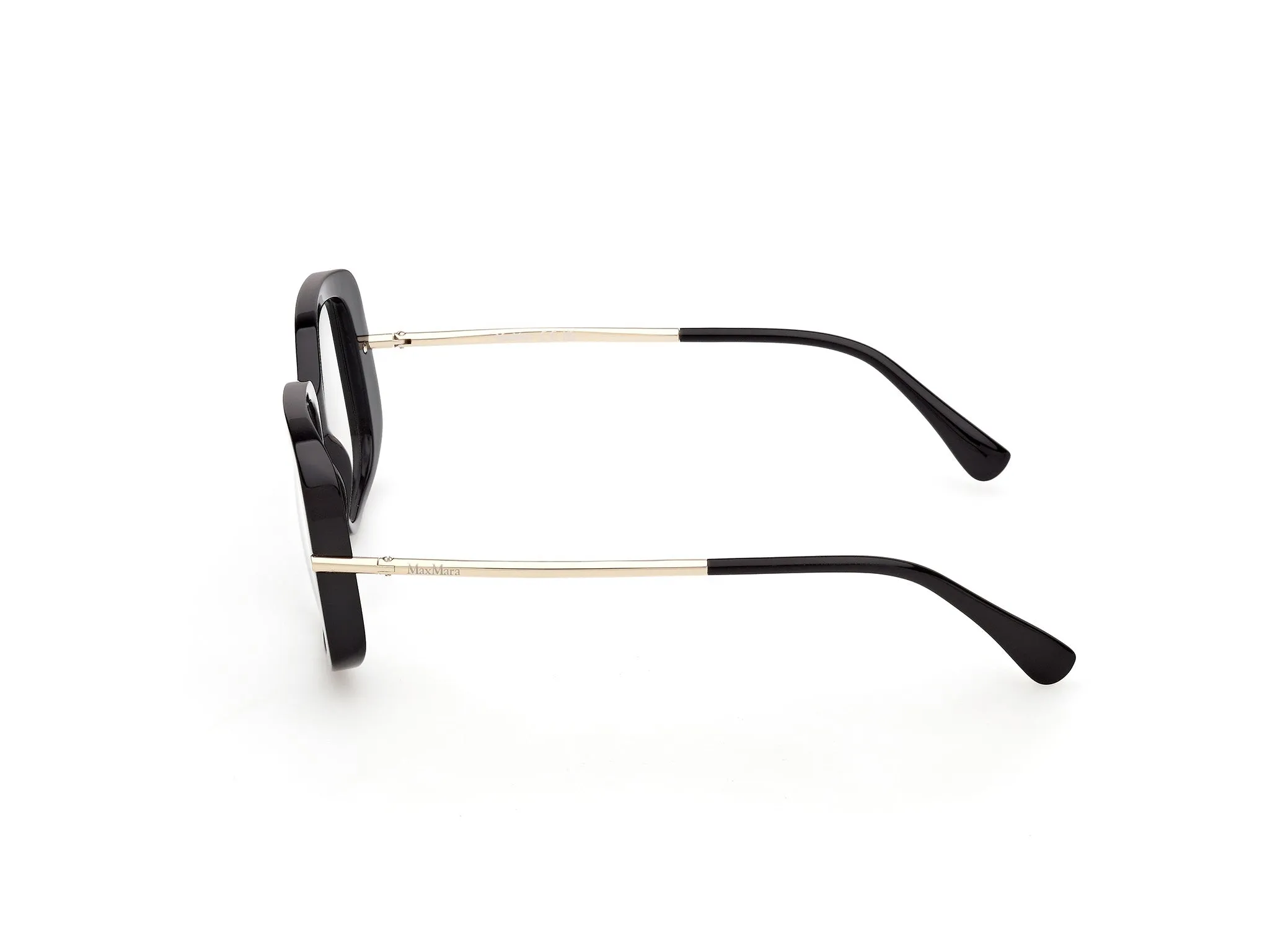 Max Mara MM5226 001 Montature da vista Acetato Nero Farfalla Normale - immagine 3