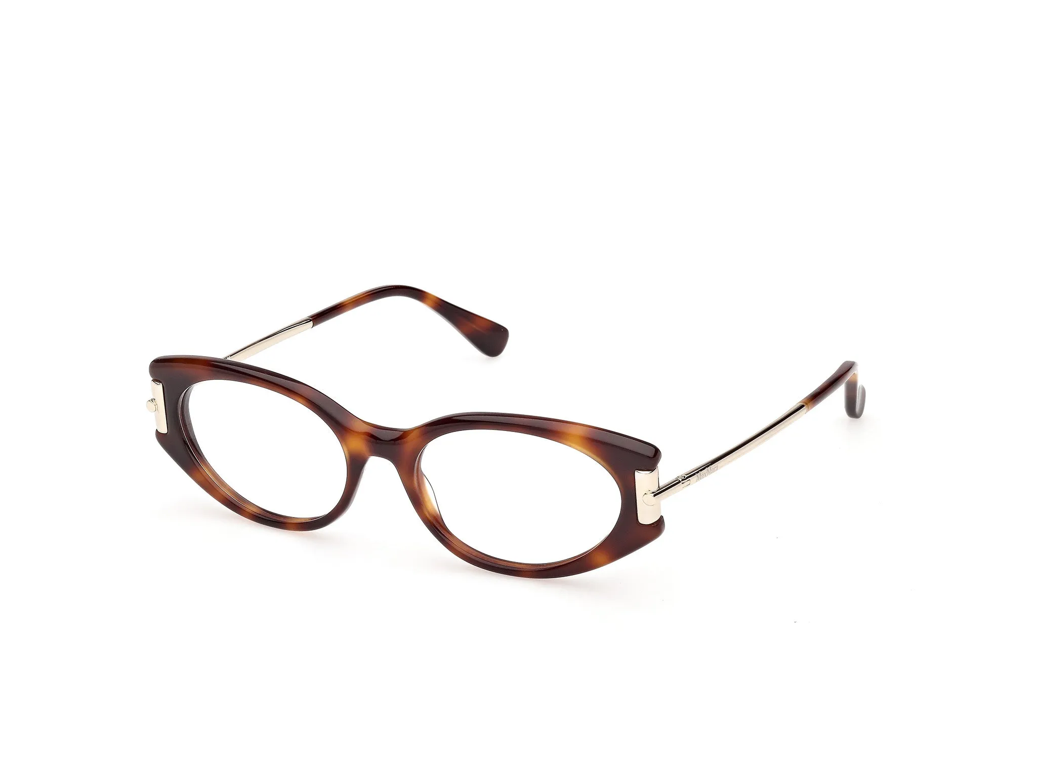 Max Mara MM5225 052 Montature da vista Acetato Havana Rotonda Normale - immagine 1
