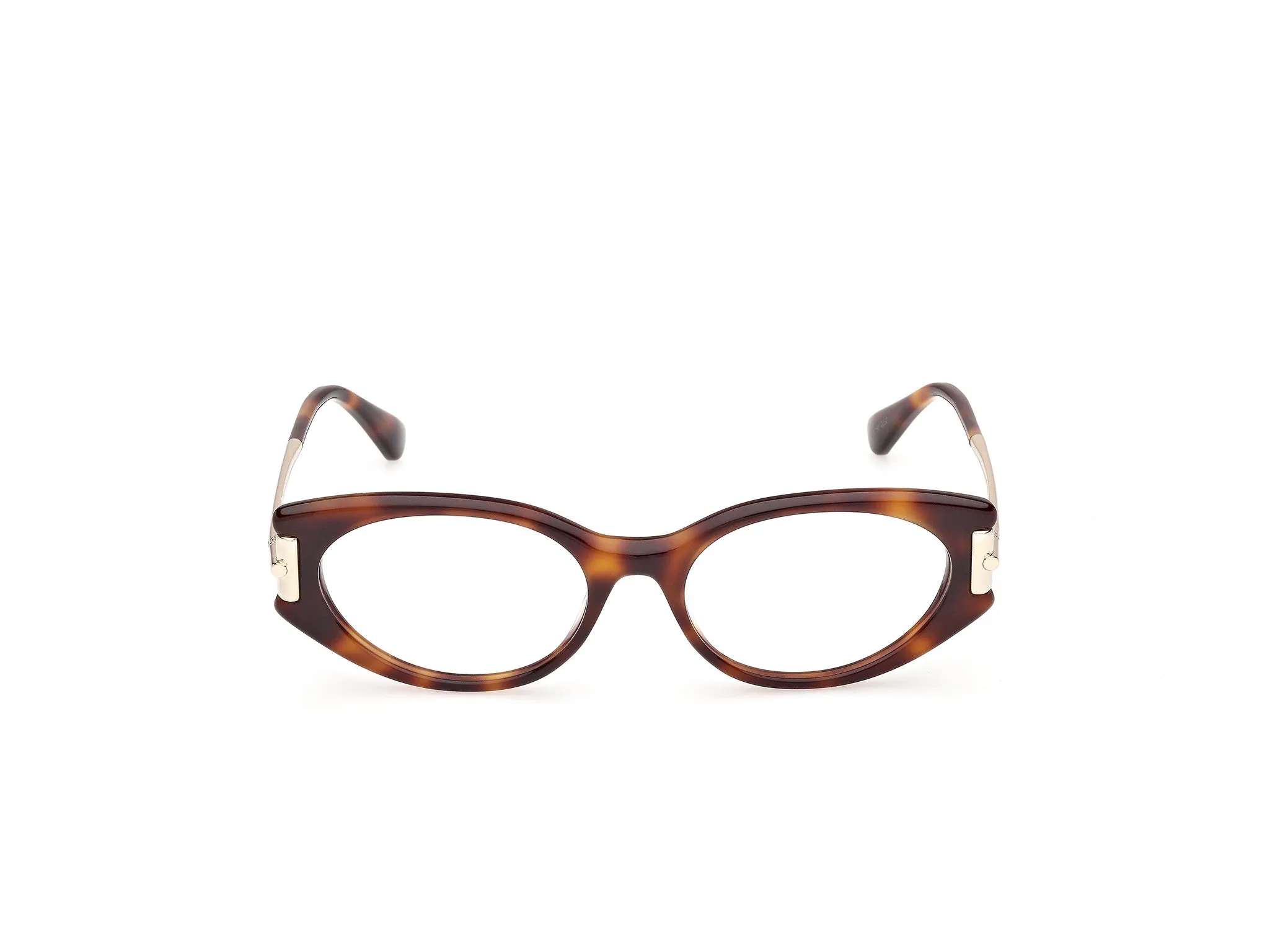 Max Mara MM5225 052 Montature da vista Acetato Havana Rotonda Normale - immagine 2