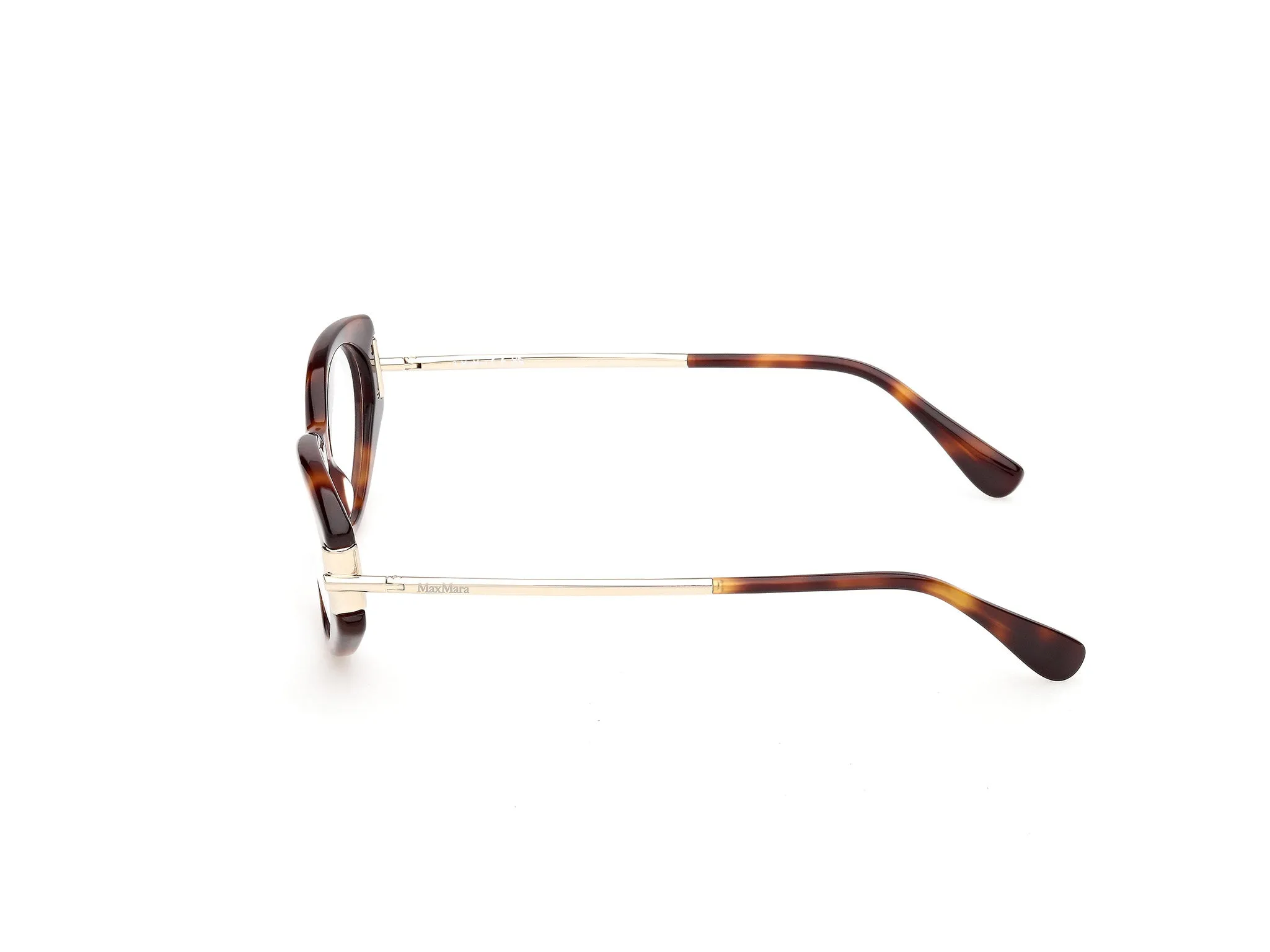 Max Mara MM5225 052 Montature da vista Acetato Havana Rotonda Normale - immagine 3