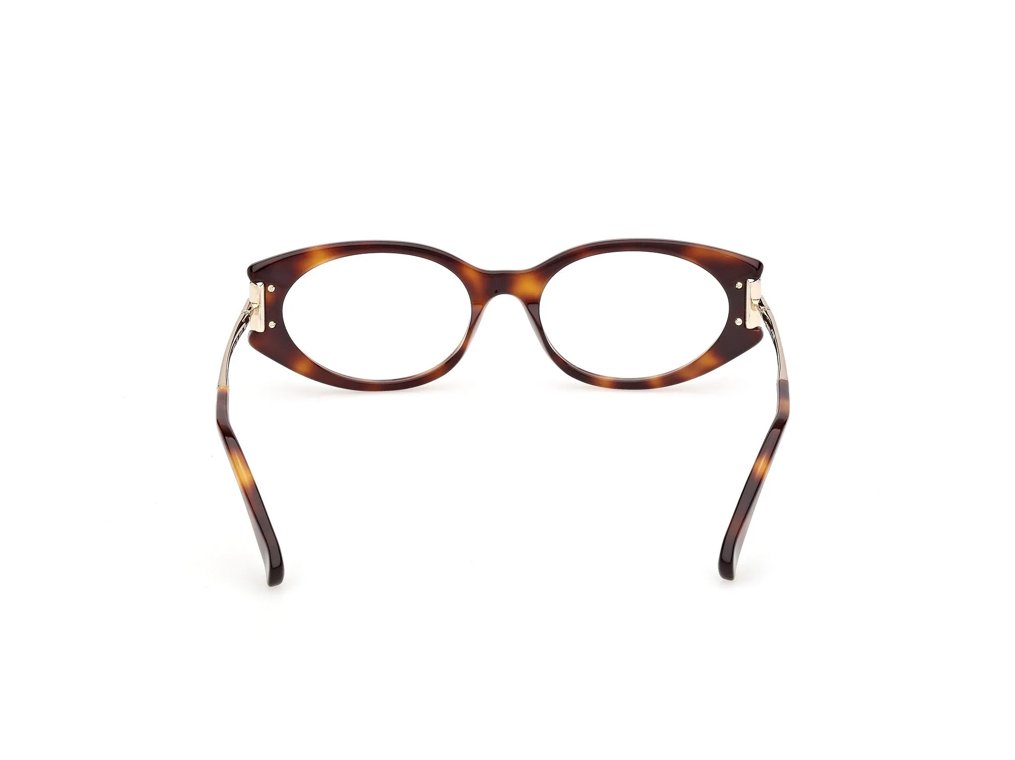 Max Mara MM5225 052 Montature da vista Acetato Havana Rotonda Normale - immagine 4