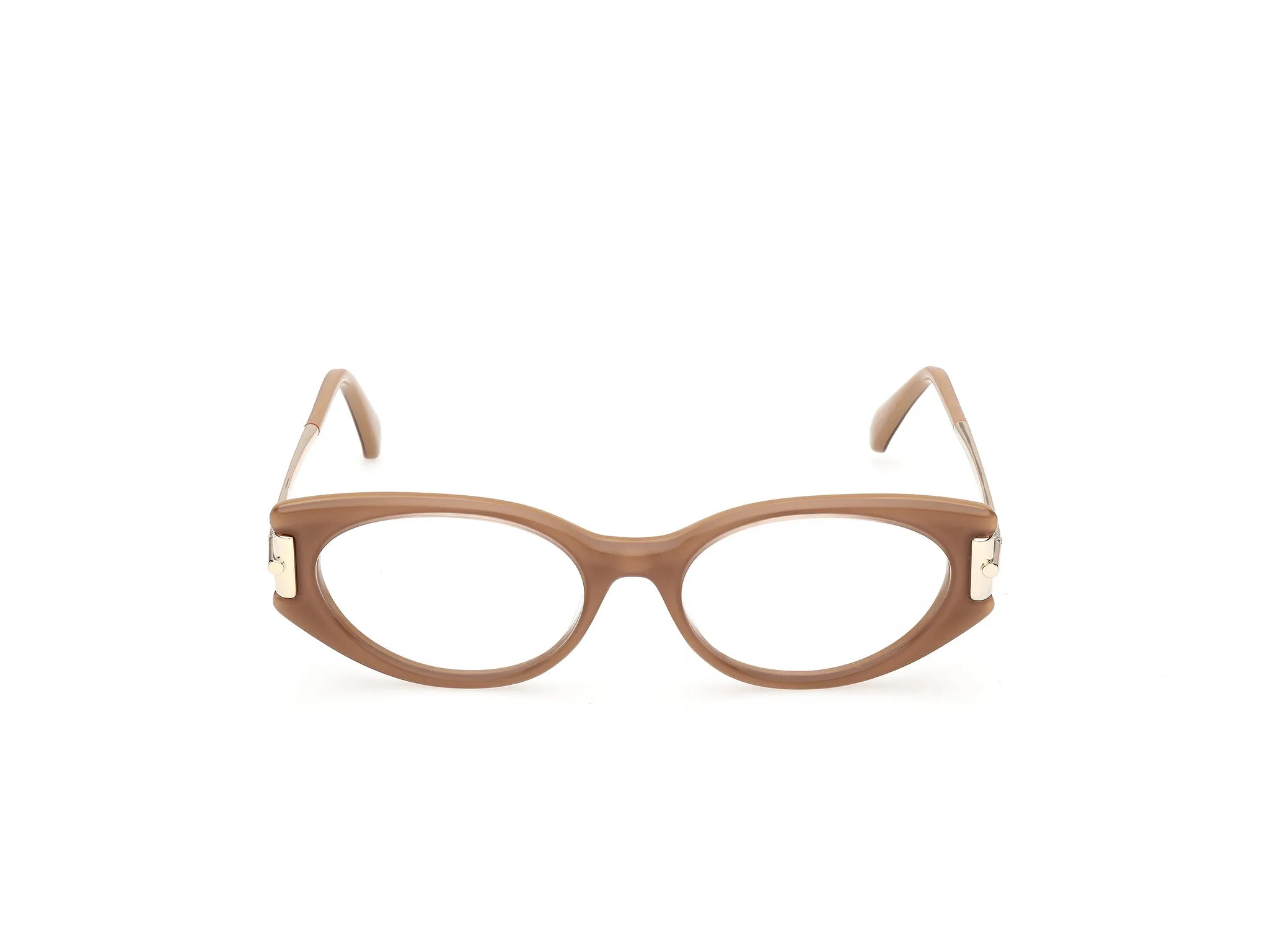Max Mara MM5225 046 Montature da vista Acetato Marrone Rotonda Normale - immagine 2