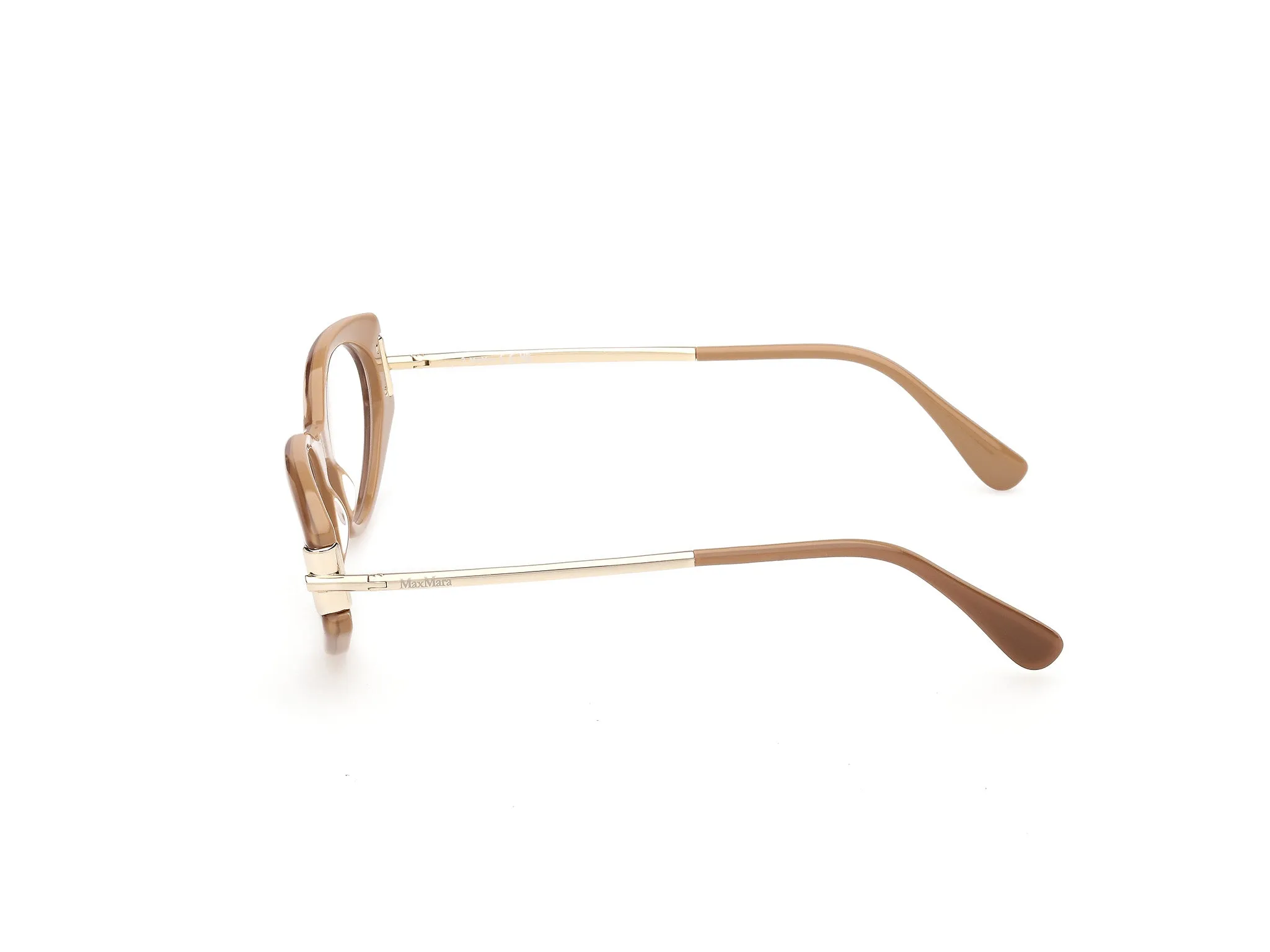 Max Mara MM5225 046 Montature da vista Acetato Marrone Rotonda Normale - immagine 3