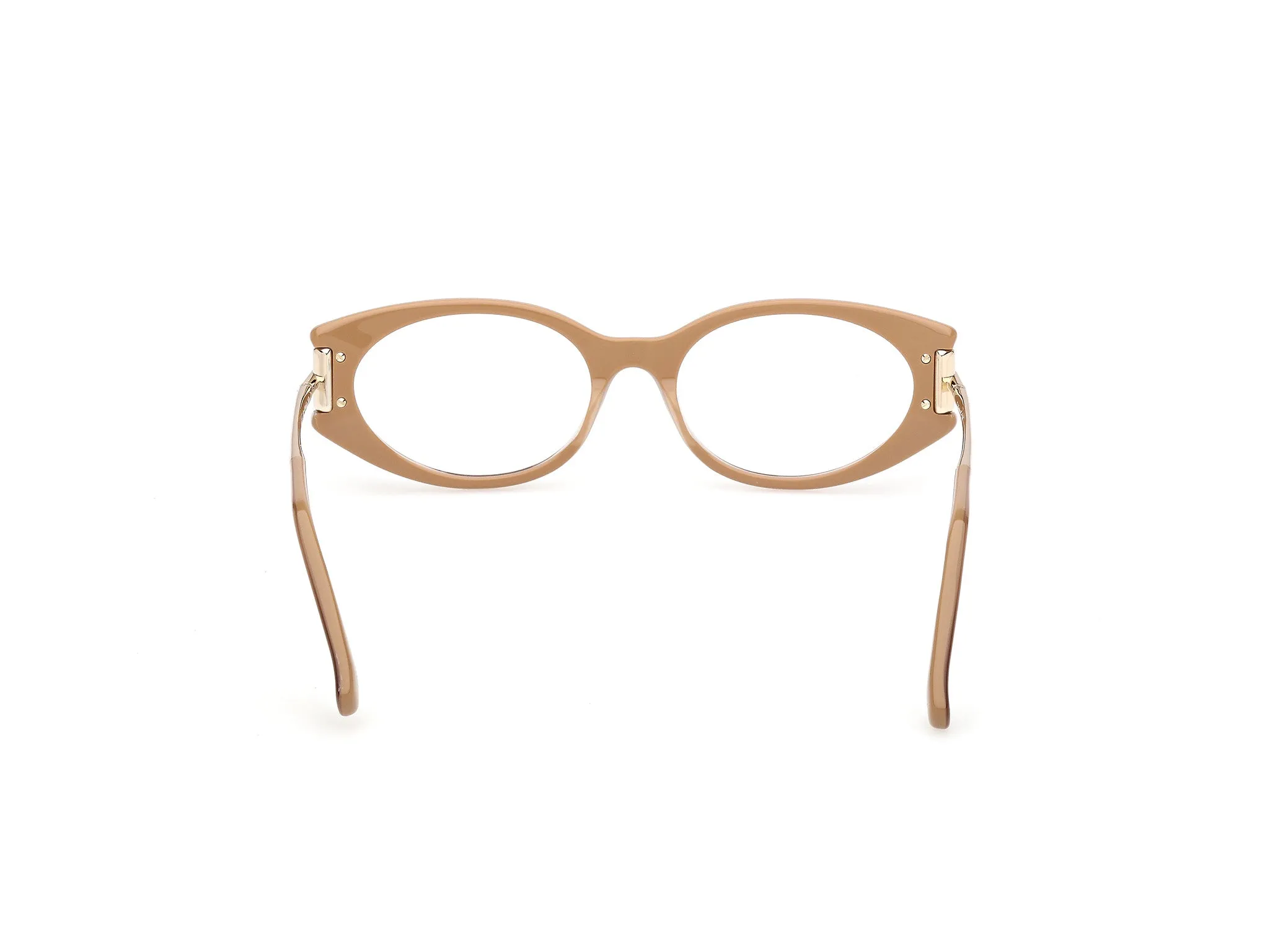 Max Mara MM5225 046 Montature da vista Acetato Marrone Rotonda Normale - immagine 4