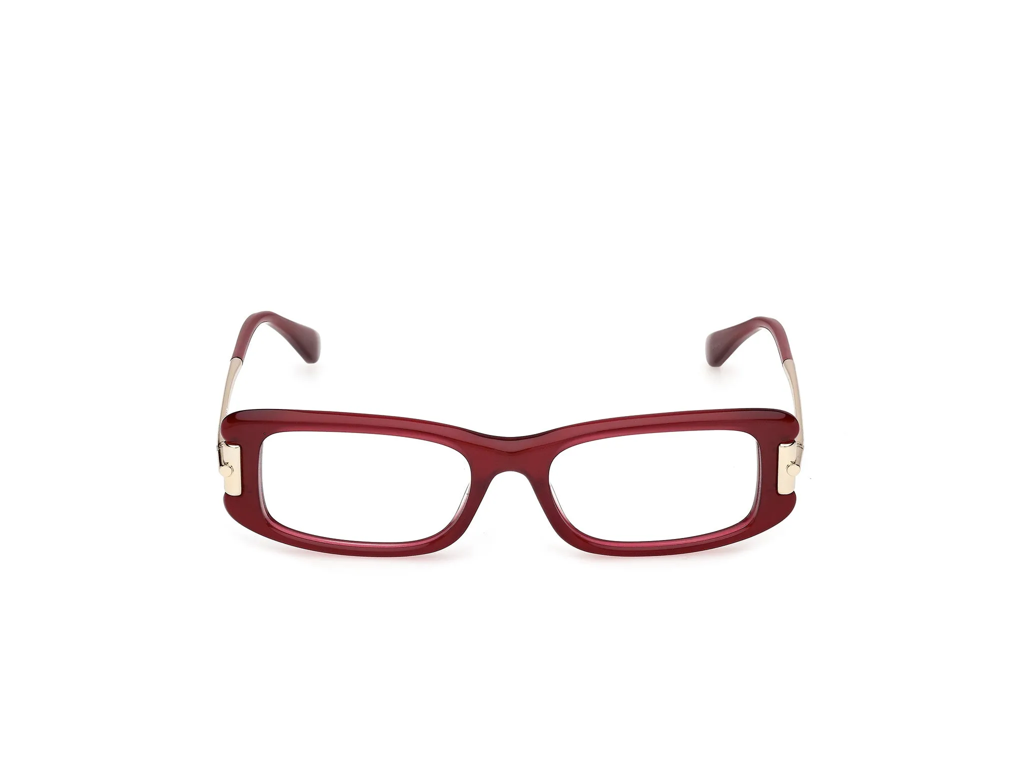 Max Mara MM5224 069 Montature da vista Acetato Bordeaux Squadrata Normale - immagine 2