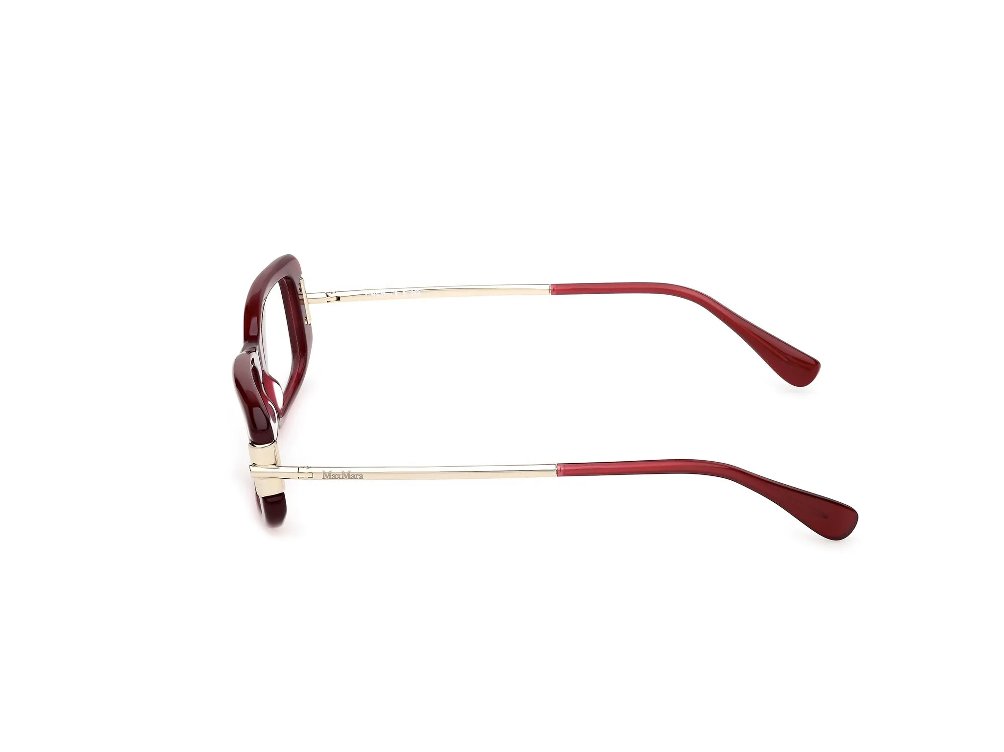 Max Mara MM5224 069 Montature da vista Acetato Bordeaux Squadrata Normale - immagine 3