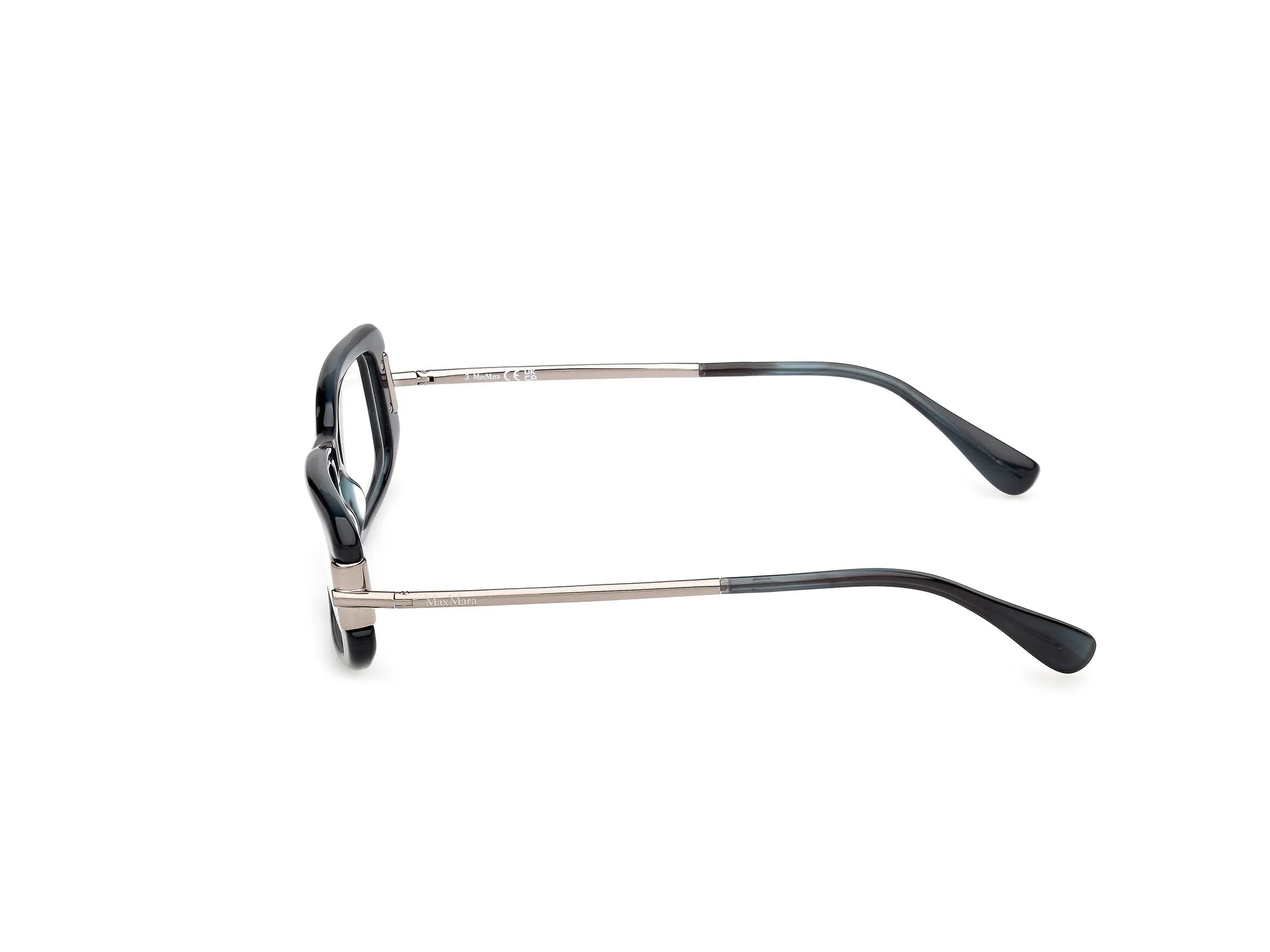 Max Mara MM5224 064 Montature da vista Acetato Marrone Squadrata Normale - immagine 3